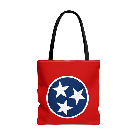 Tennessee Tri Star Flag Tote Bag