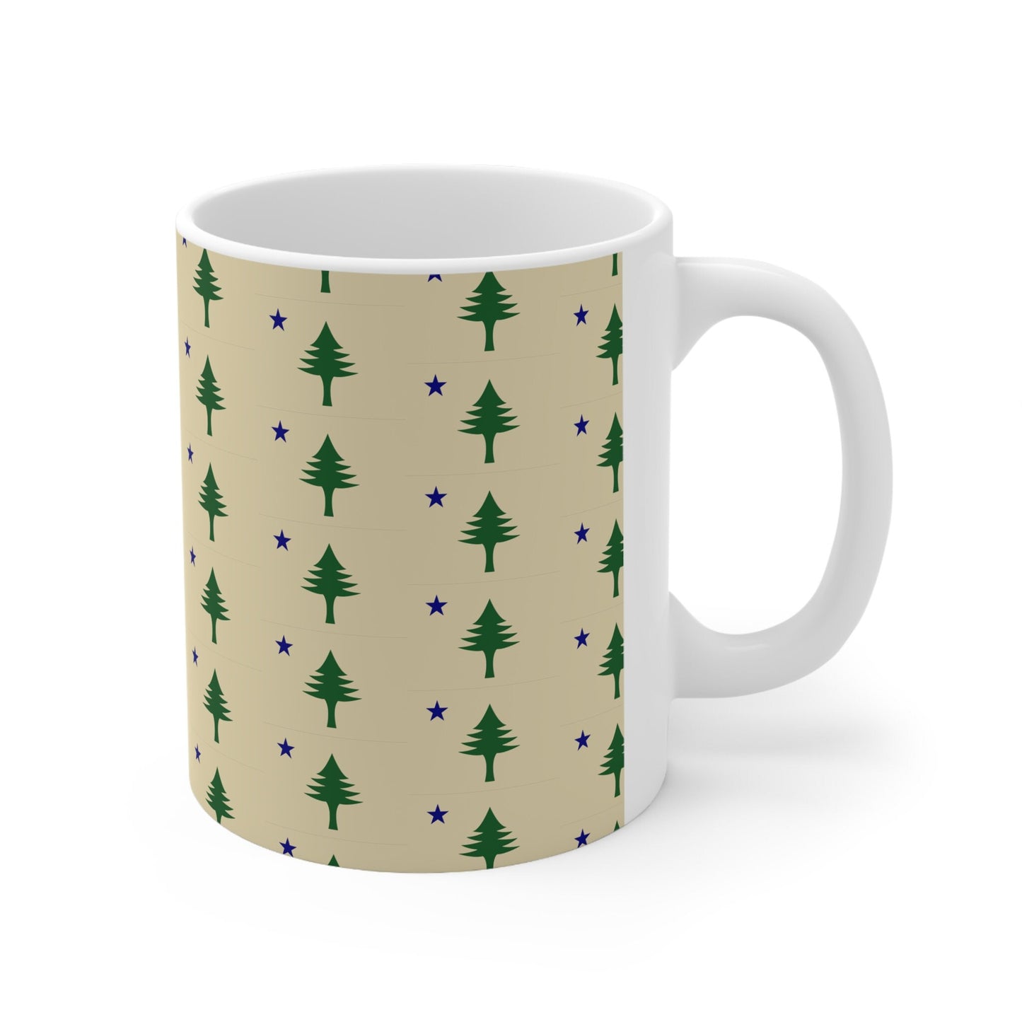 Maine Flag Ceramic coffee Mug 11oz