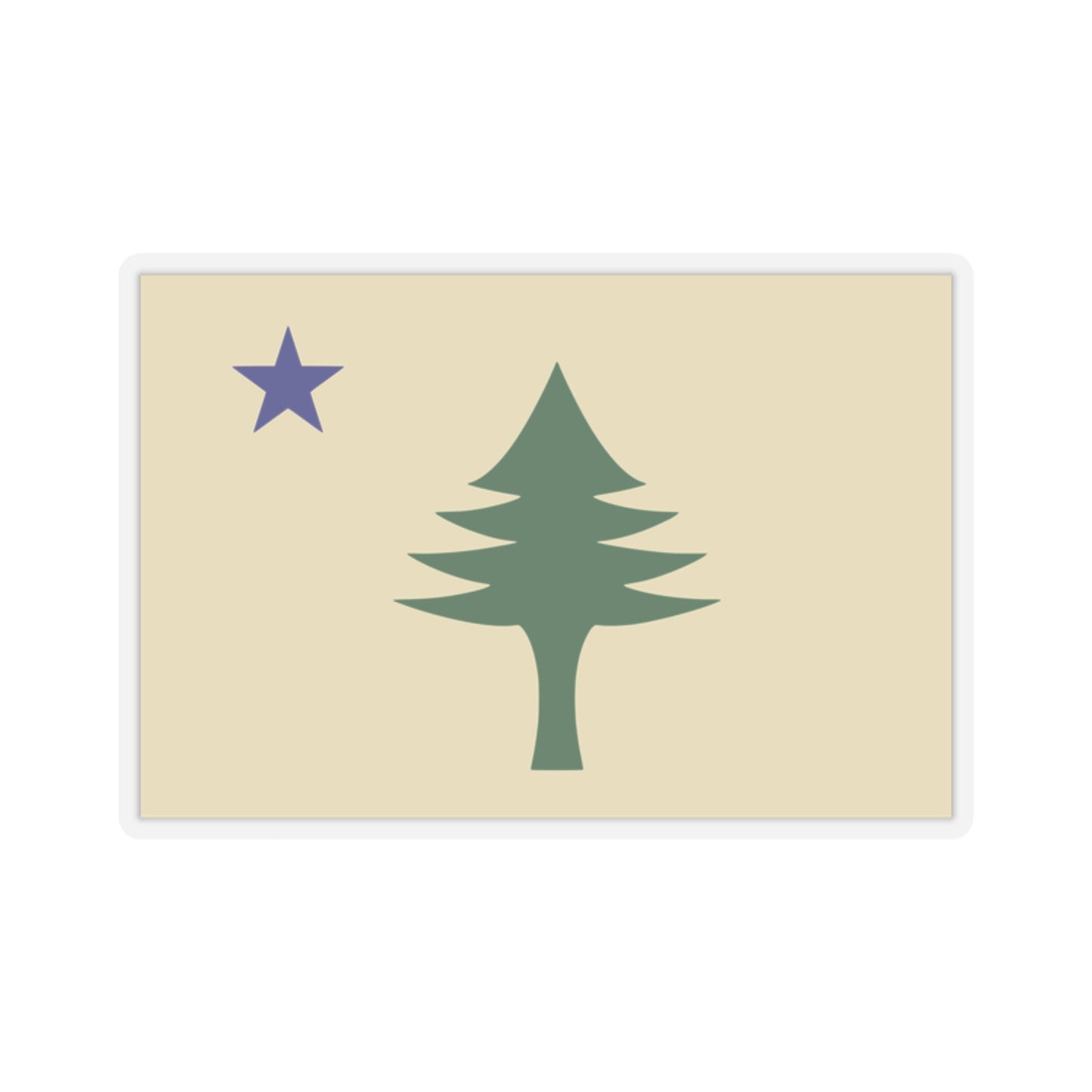 Maine Flag Stickers