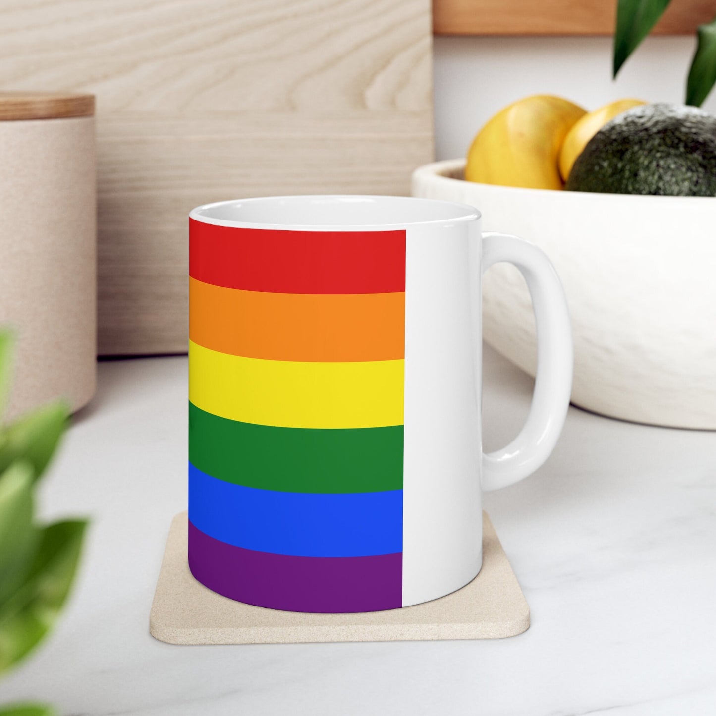 LGBTQ Progress Pride Flag Ceramic Coffee Mug 11oz Contact me for other Pride Flags.