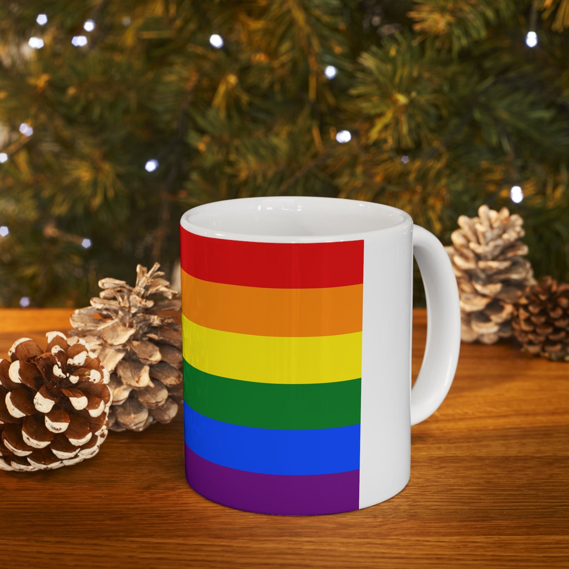 LGBTQ Progress Pride Flag Ceramic Coffee Mug 11oz Contact me for other Pride Flags.