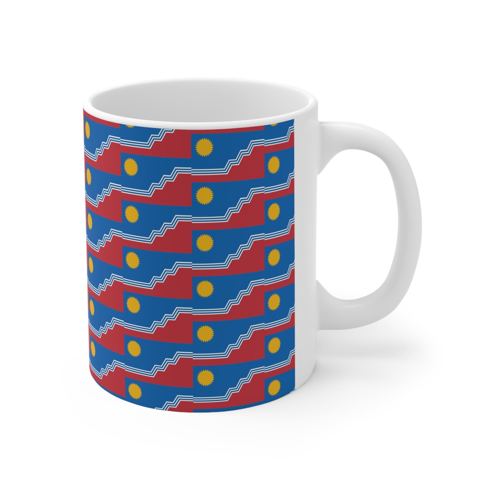 Sioux Falls South Dakota Flag Ceramic Mug 11oz