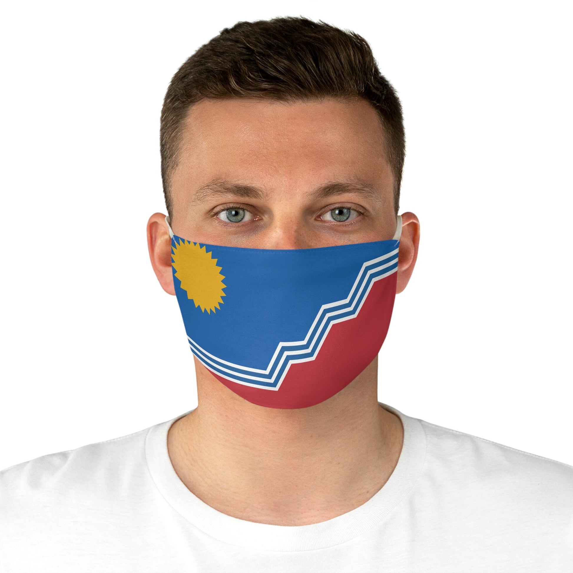 Sioux Falls South Dakota Flag Fabric Face Mask