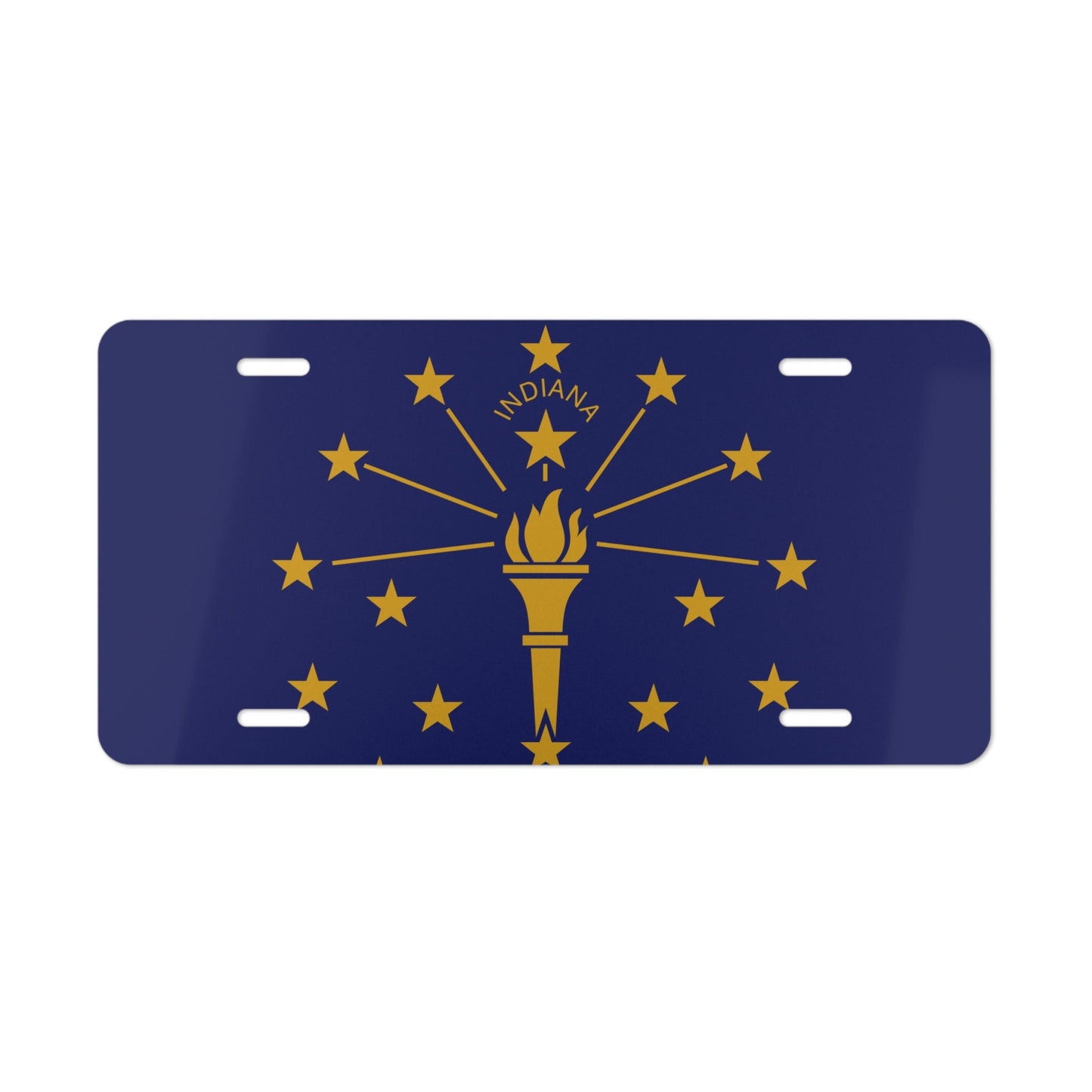 Indiana Flag Car Plate tag