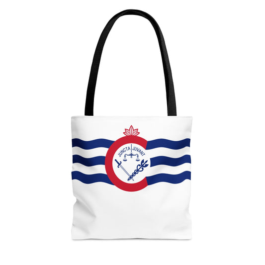 Cincinnati Flag Tote Bag, Makes a great teacher gift, school tote, travel vacation tote, tailgate bag, hometown pride gift