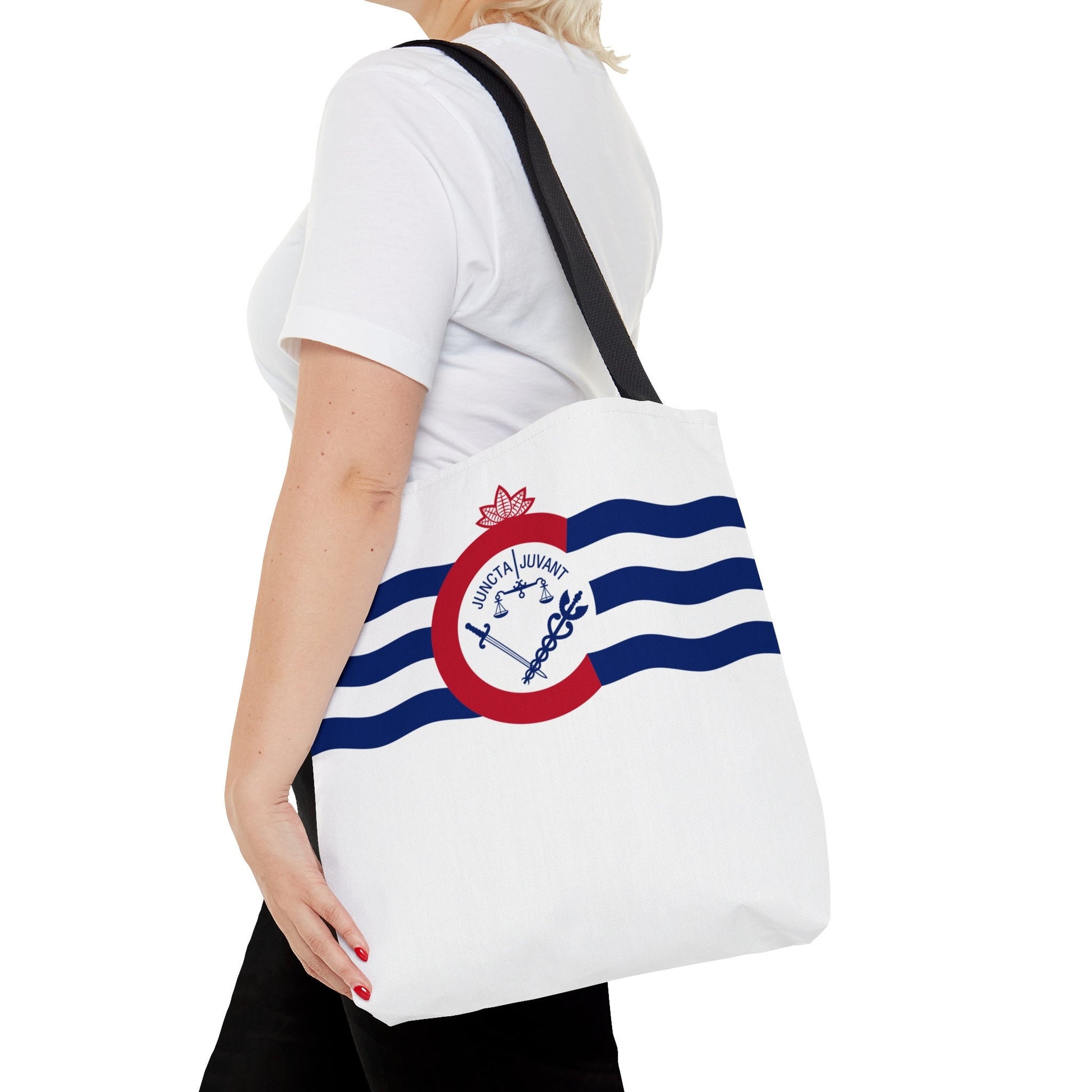 Cincinnati Flag Tote Bag, Makes a great teacher gift, school tote, travel vacation tote, tailgate bag, hometown pride gift