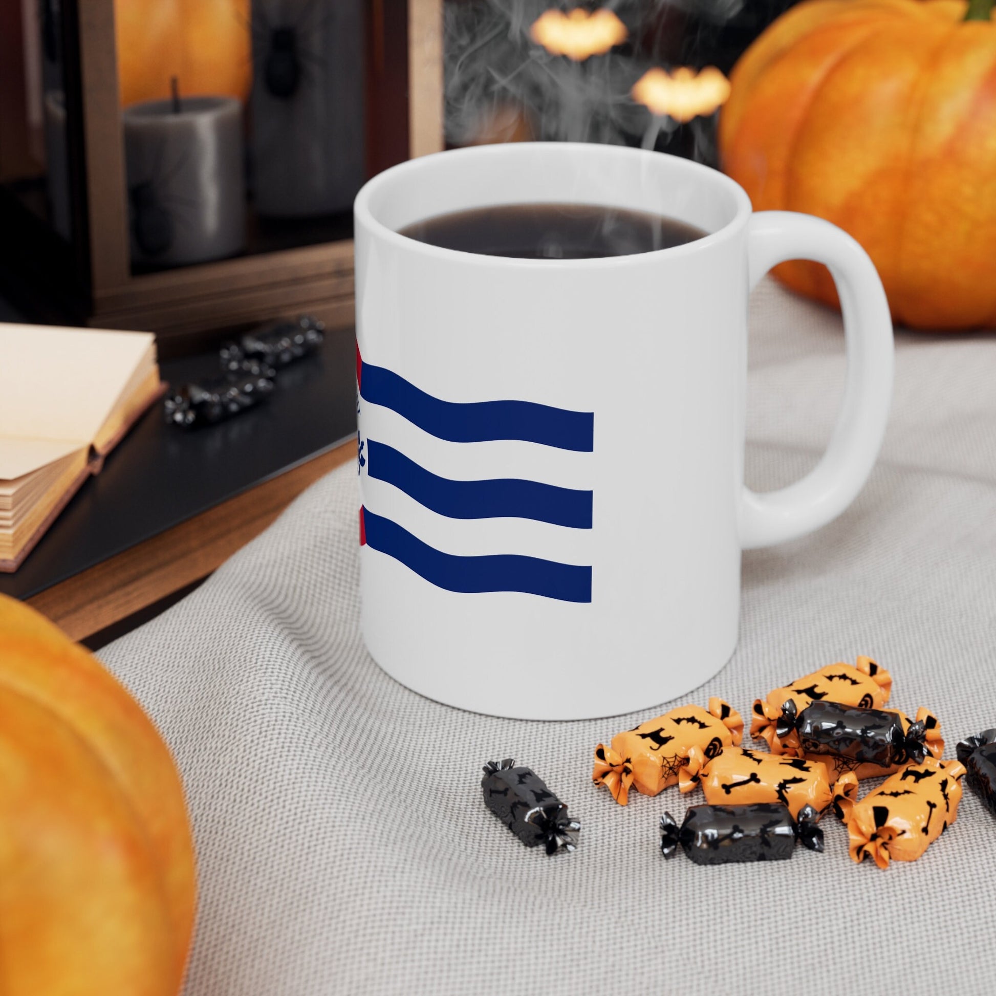 Cincinnati city Flag Ceramic Coffee Mug 11oz, Makes a great Housewarming gift, care package gift, Hometown gift