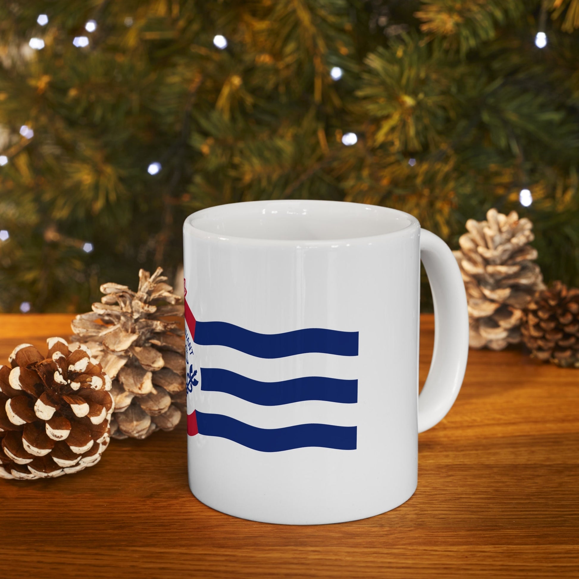 Cincinnati city Flag Ceramic Coffee Mug 11oz, Makes a great Housewarming gift, care package gift, Hometown gift