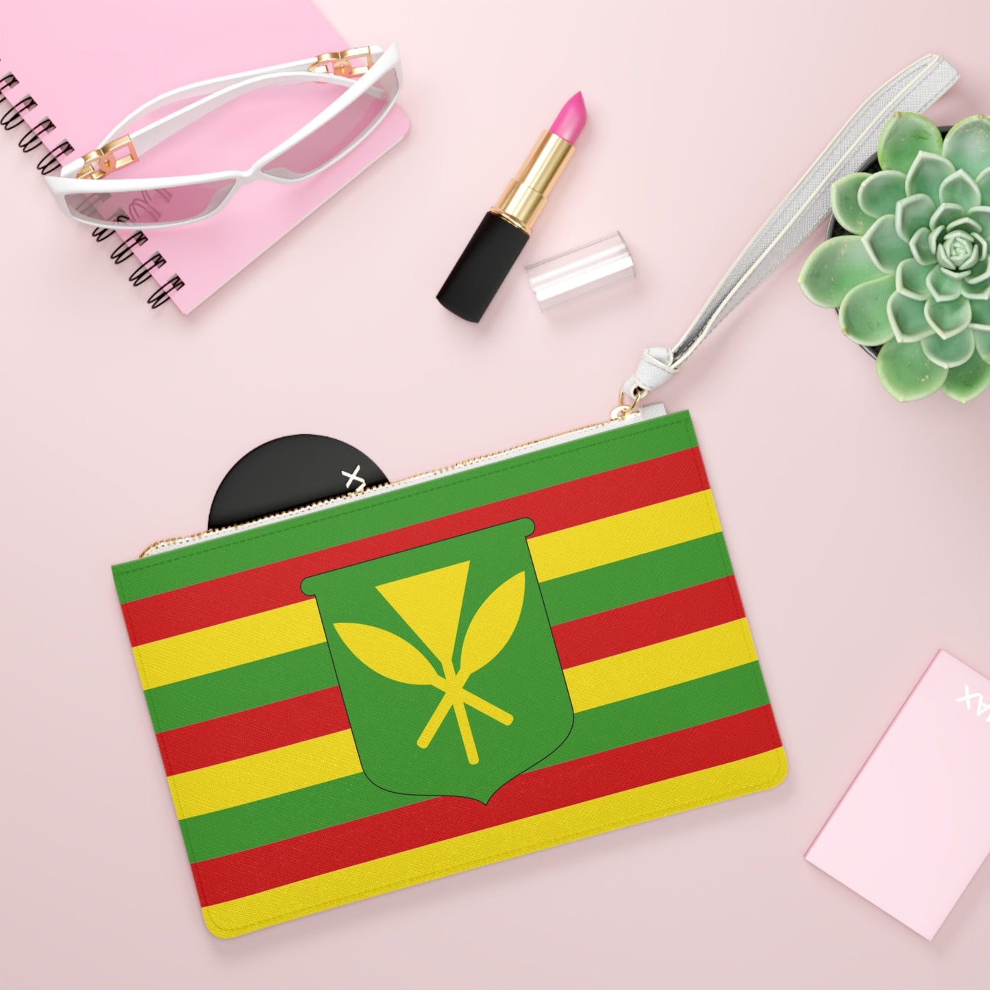 Kanaka Maoli Hawaii Flag Clutch Bag