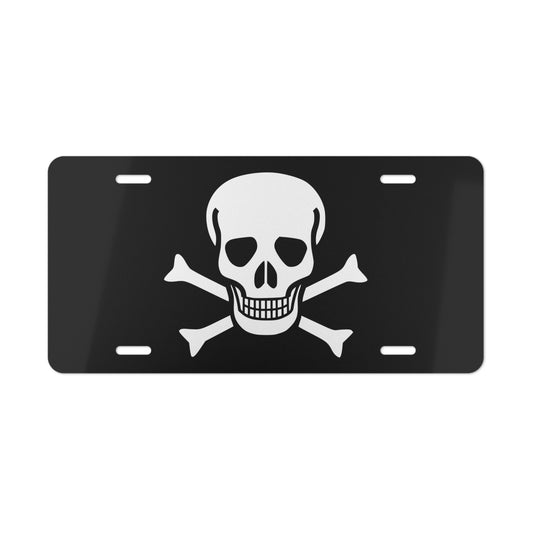 Jolly Roger car plate tag