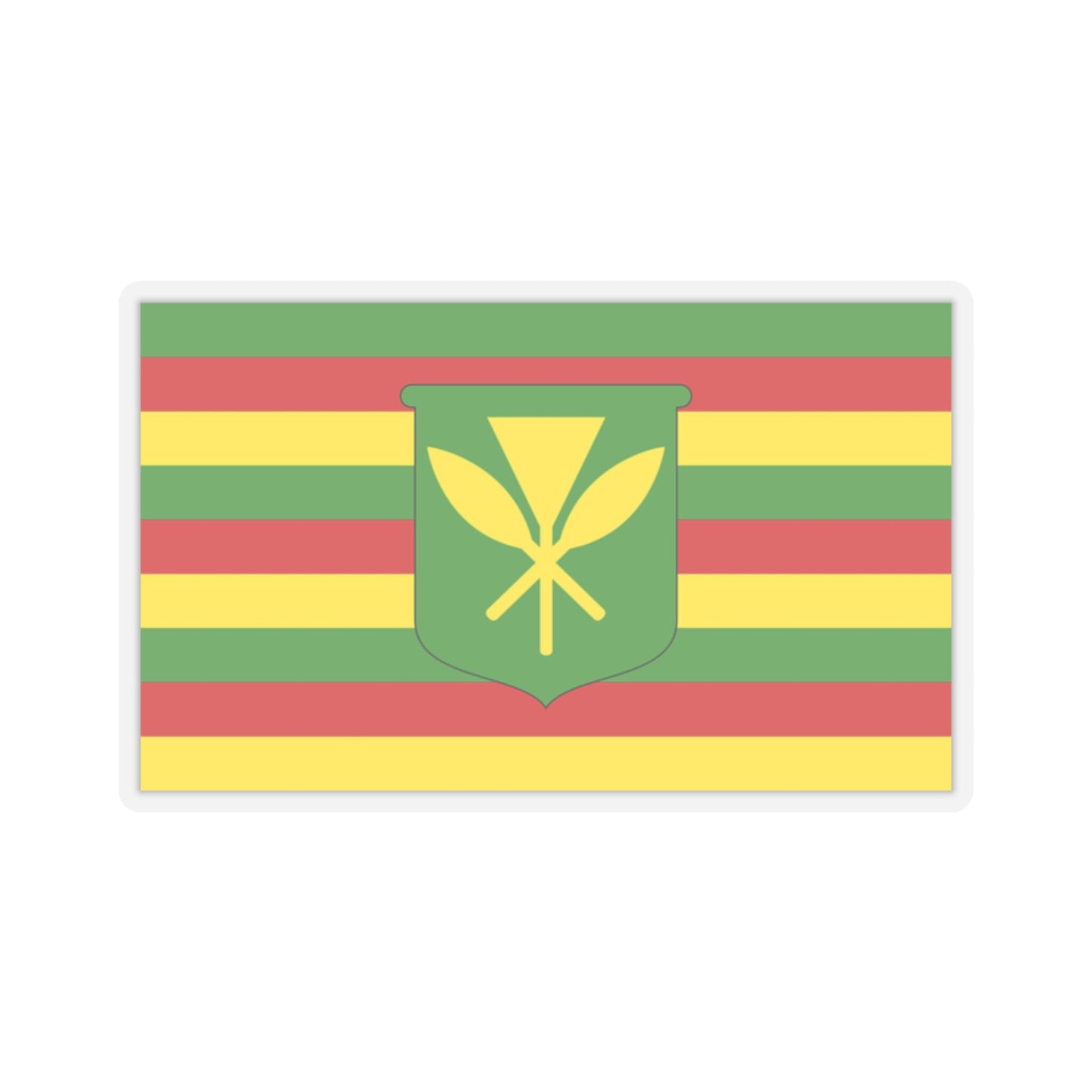 Kanaka Maoli Flag Stickers