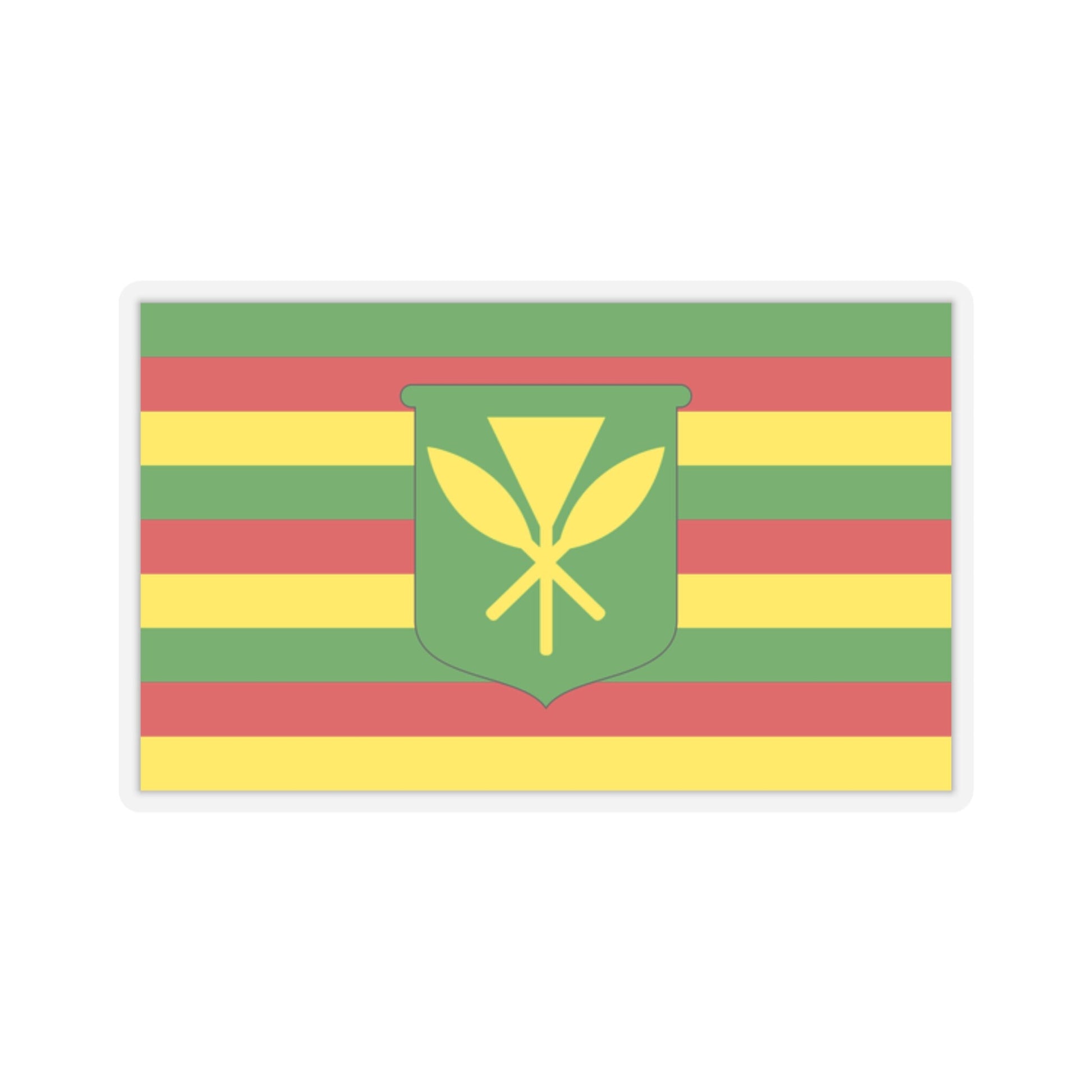 Kanaka Maoli Flag Stickers