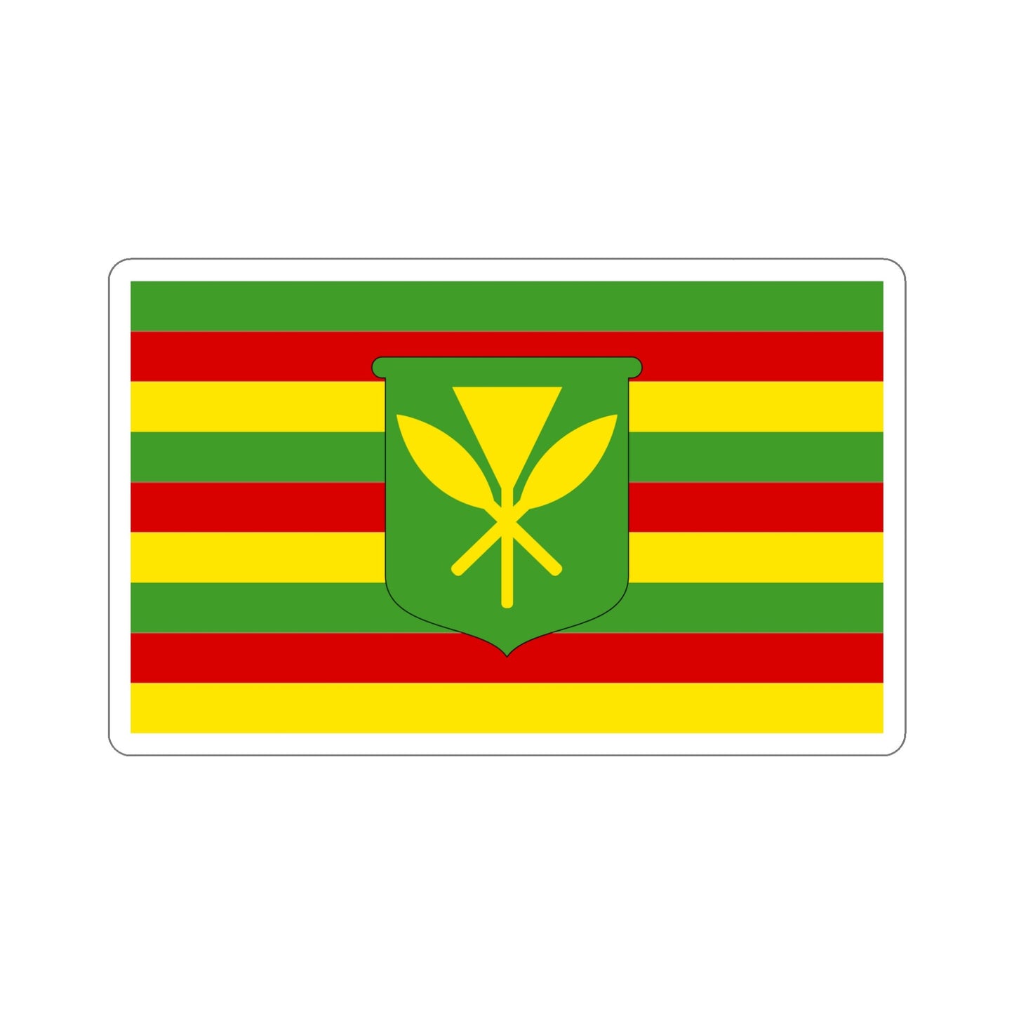 Kanaka Maoli Flag Stickers