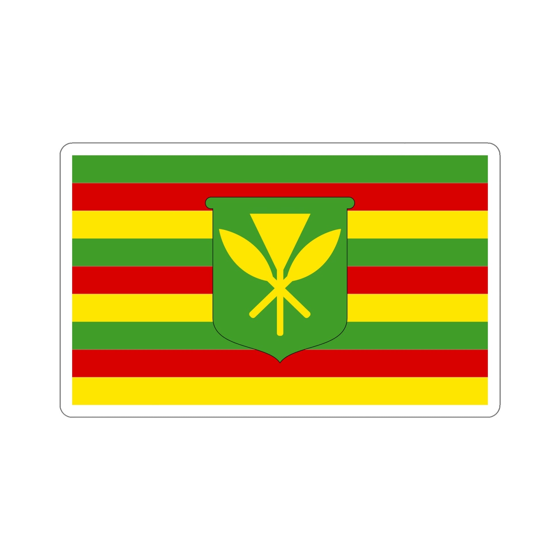 Kanaka Maoli Flag Stickers