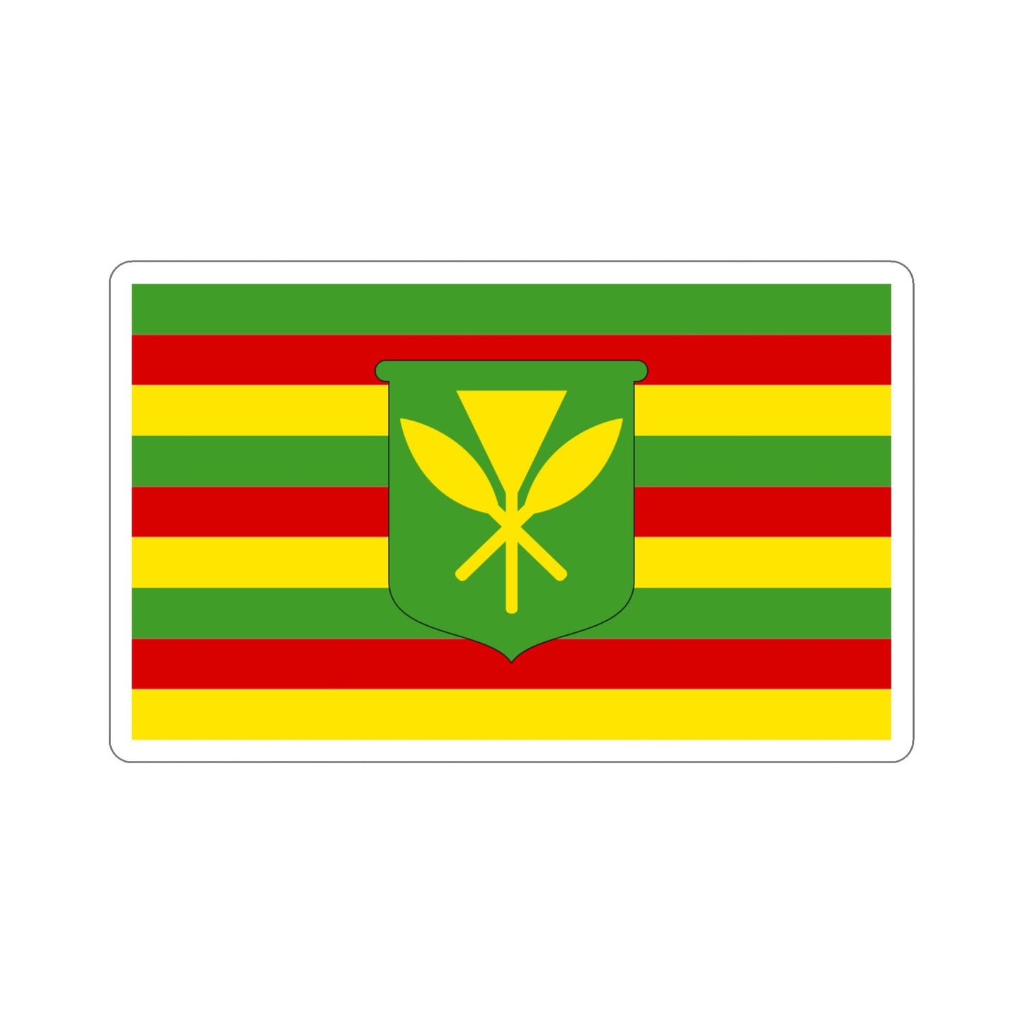 Kanaka Maoli Flag Stickers