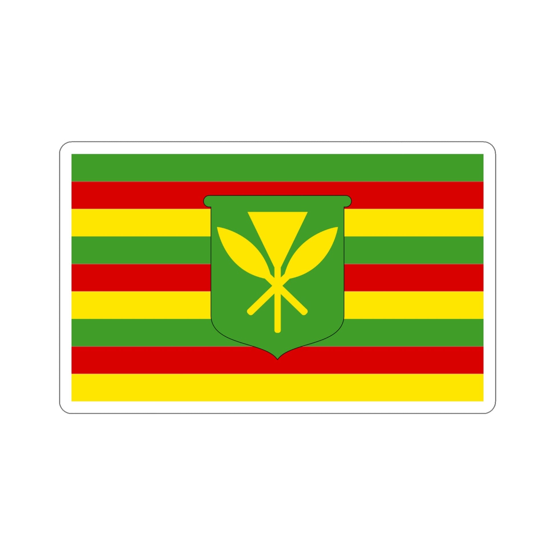 Kanaka Maoli Flag Stickers