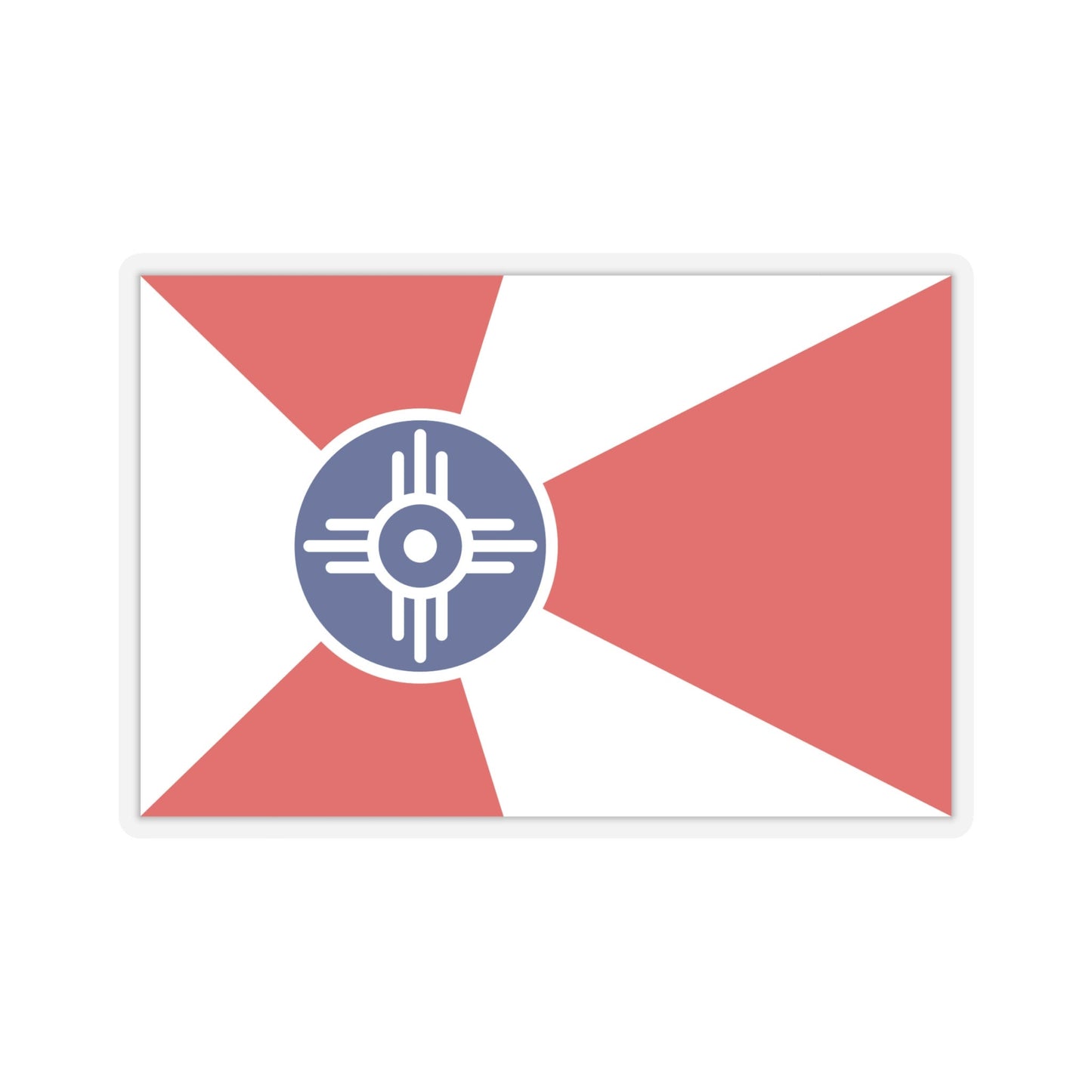 Witchita Kansas Flag Stickers