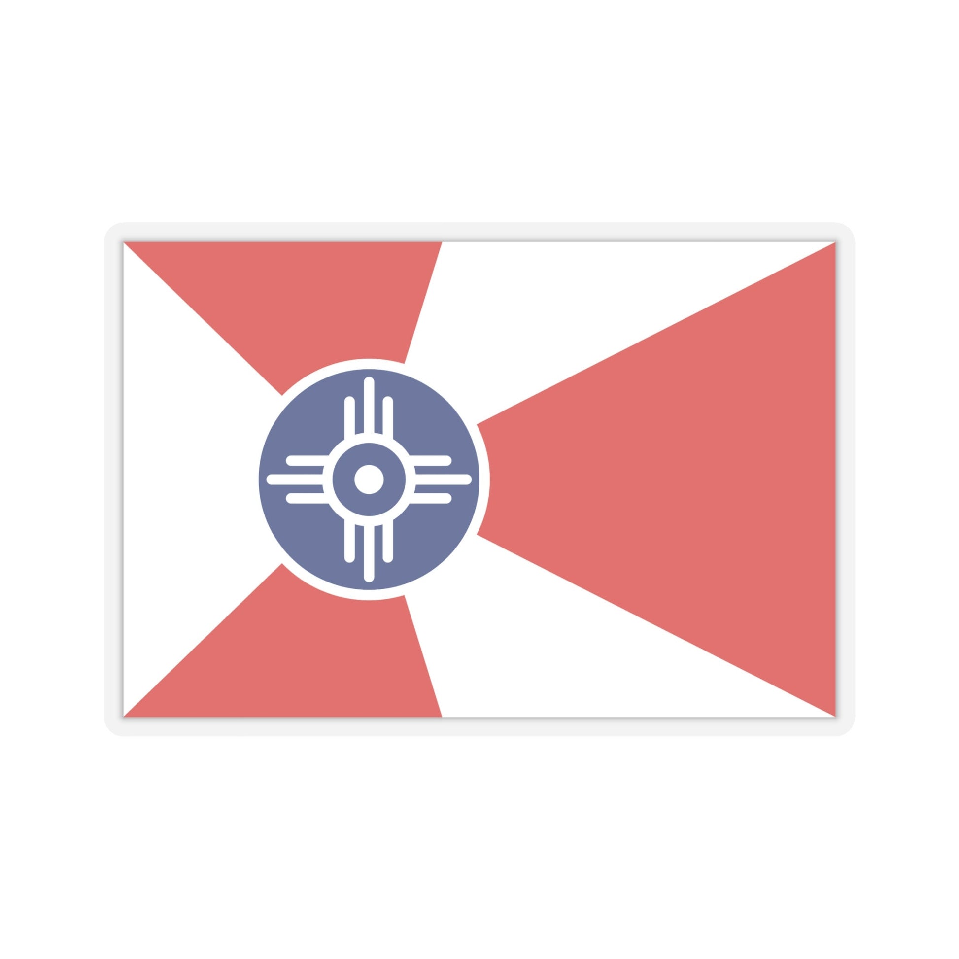 Witchita Kansas Flag Stickers