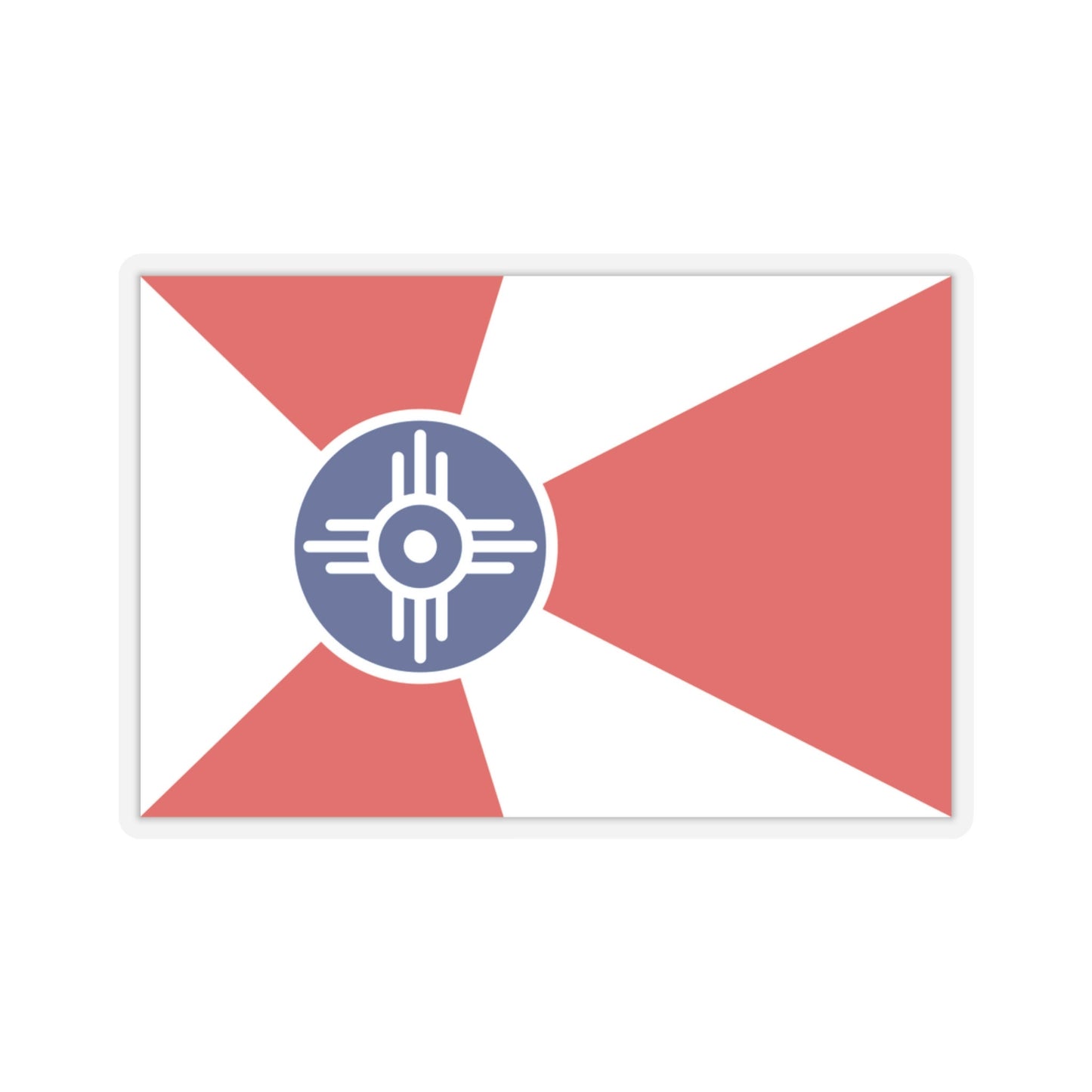 Witchita Kansas Flag Stickers