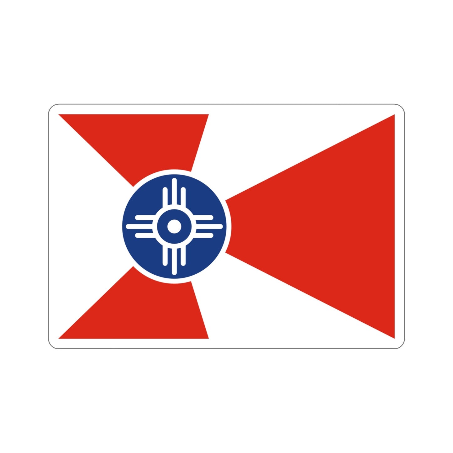 Witchita Kansas Flag Stickers