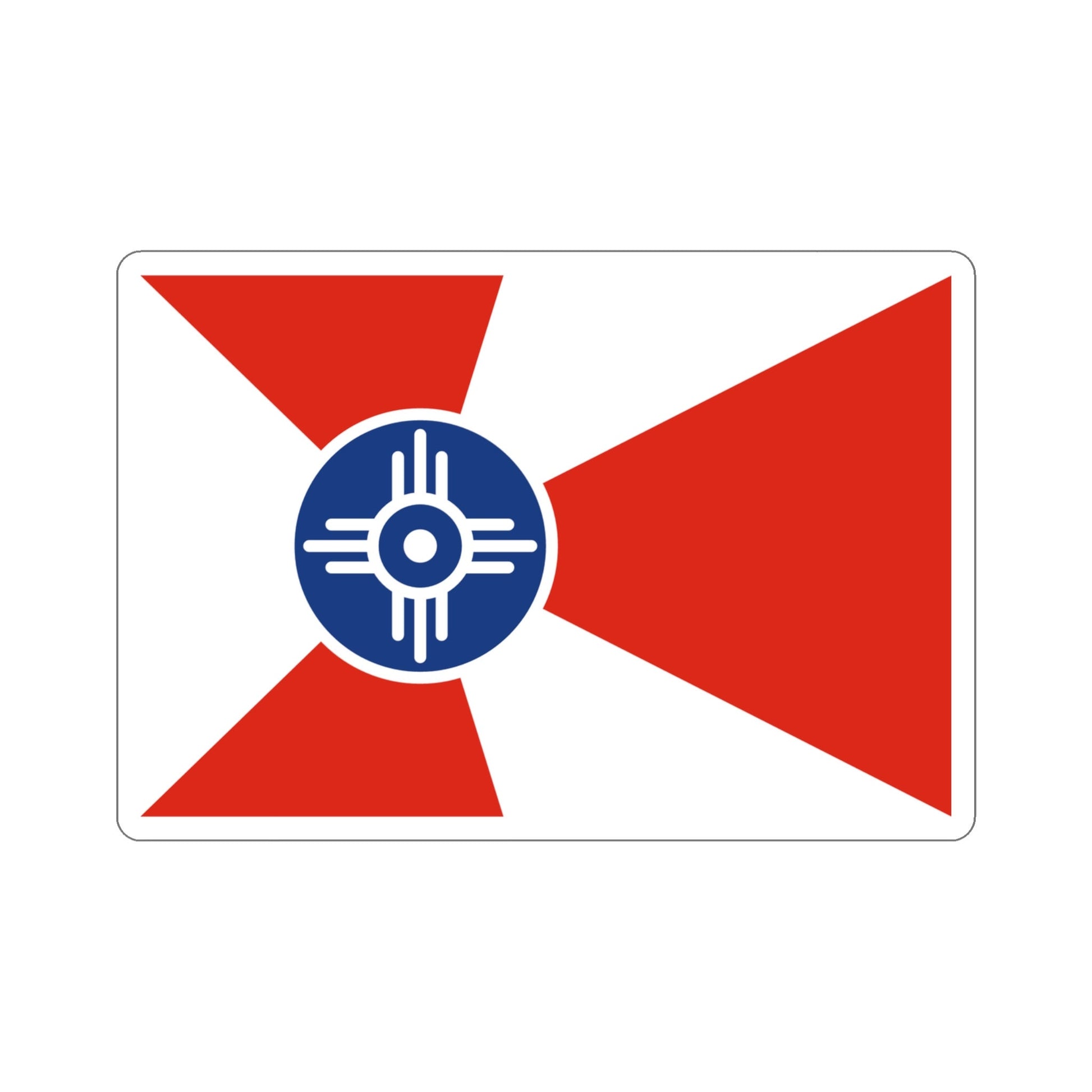 Witchita Kansas Flag Stickers