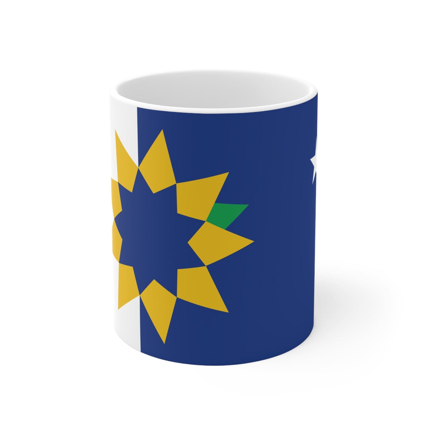 Topeka Kansas Flag Ceramic Mug 11oz