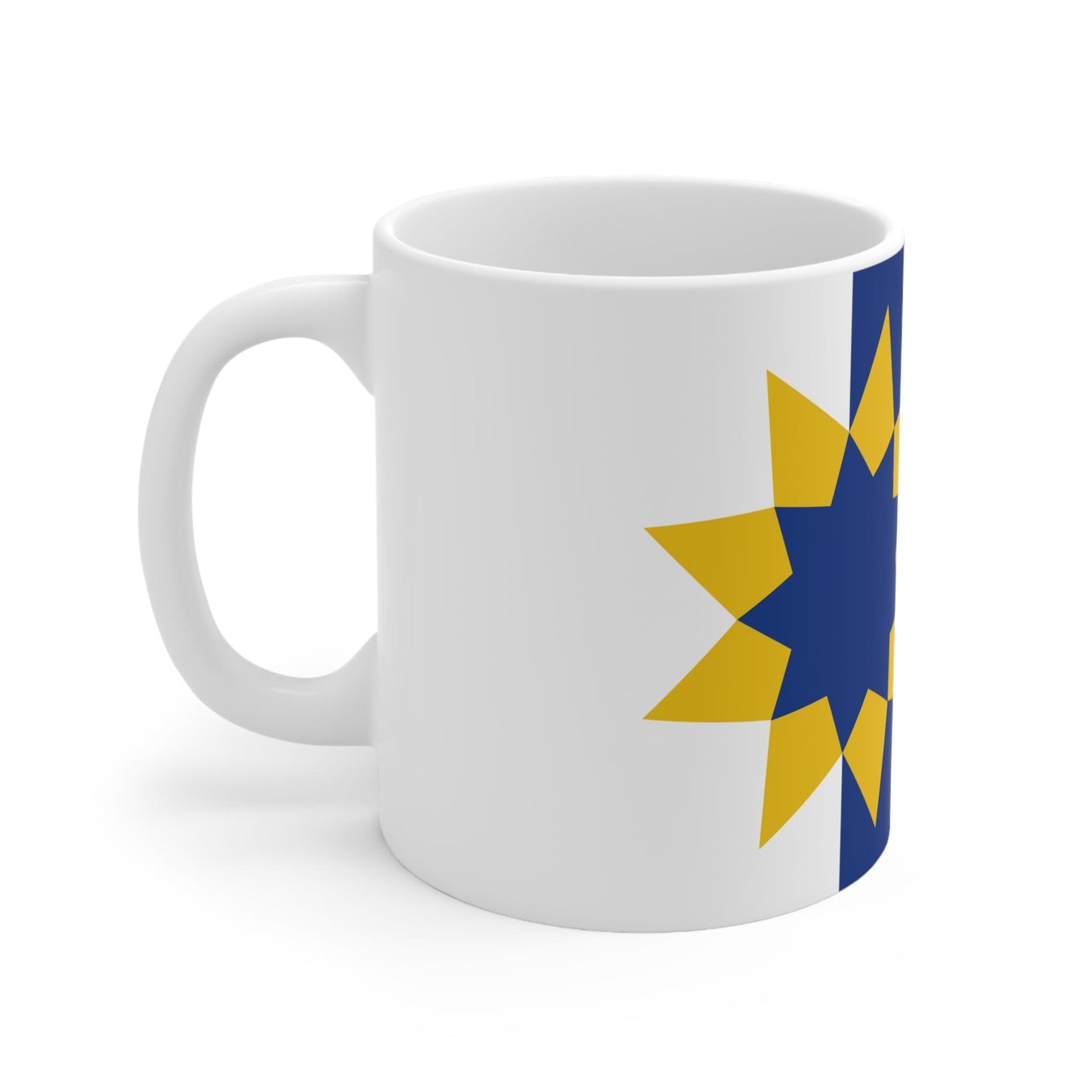 Topeka Kansas Flag Ceramic Mug 11oz