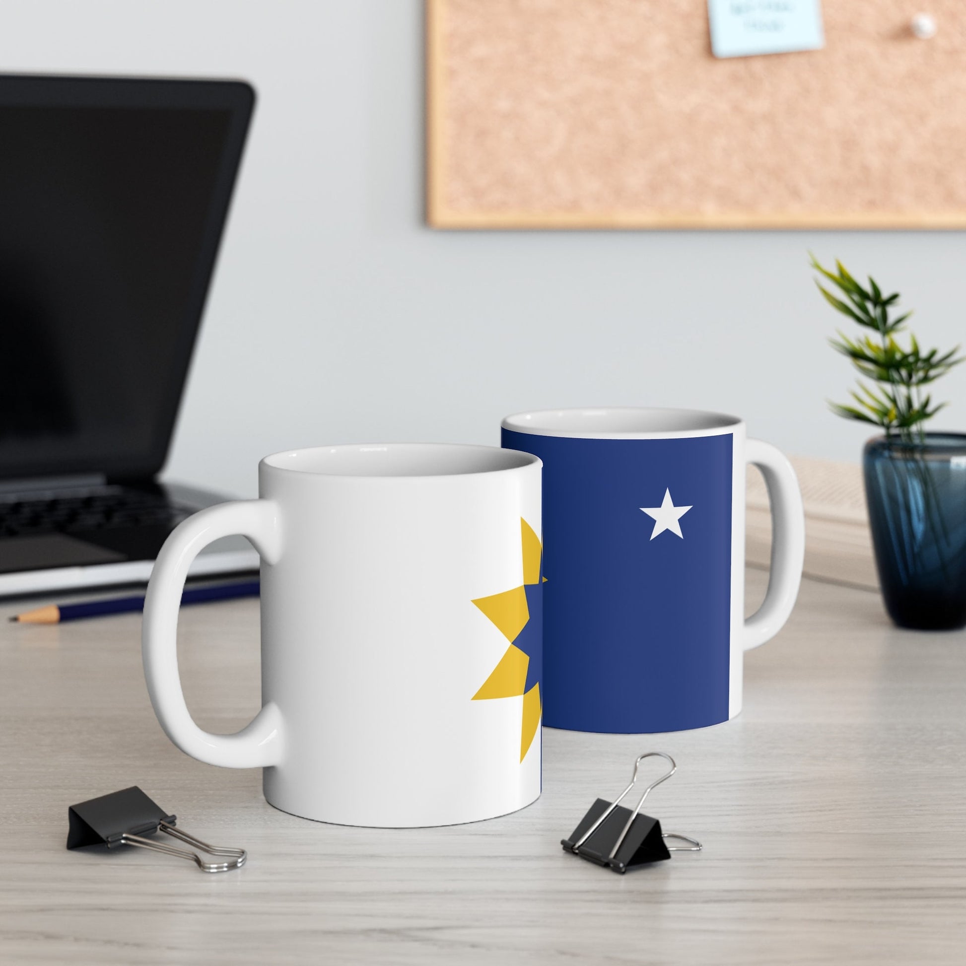 Topeka Kansas Flag Ceramic Mug 11oz