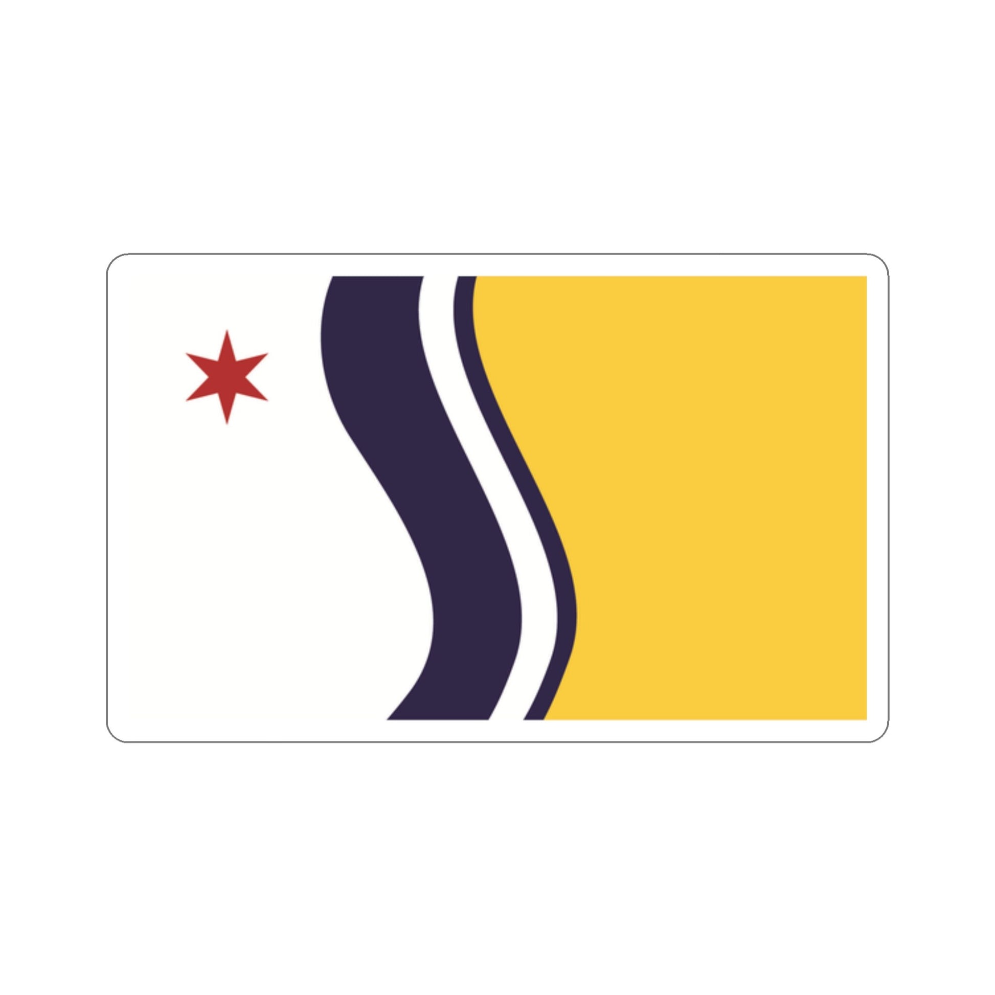 South Bend Indiana city Flag Stickers, Great way to show your state pride