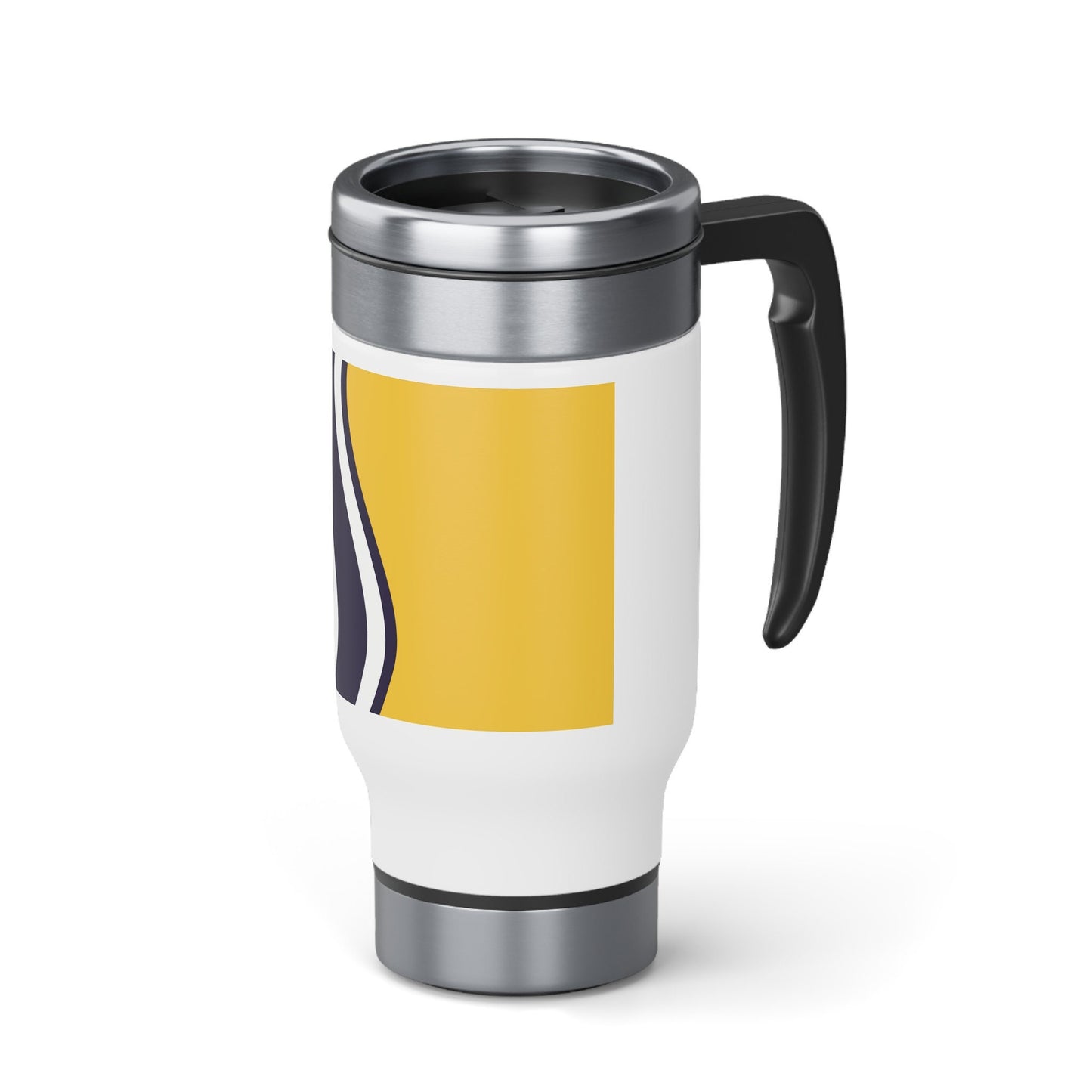 South Bend Indiana city Flag Stainless Steel Travel Mug with Handle, 14oz