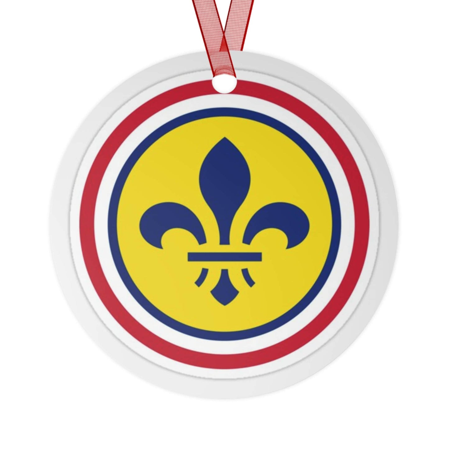 St Louis Missouri city flag gift Metal Ornament, Christmas gift, ornament exchange, care package gift, housewarming gift