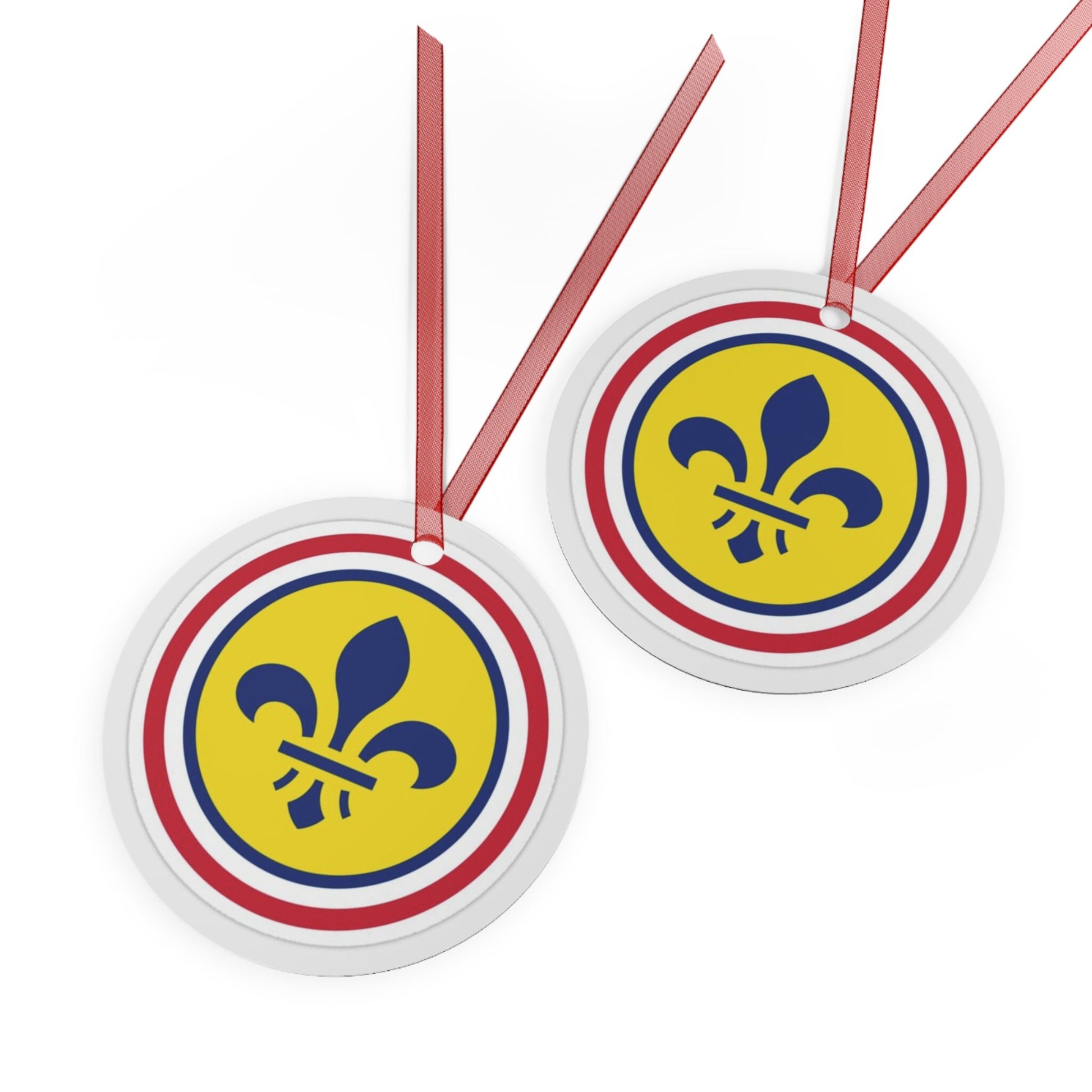 St Louis Missouri city flag gift Metal Ornament, Christmas gift, ornament exchange, care package gift, housewarming gift