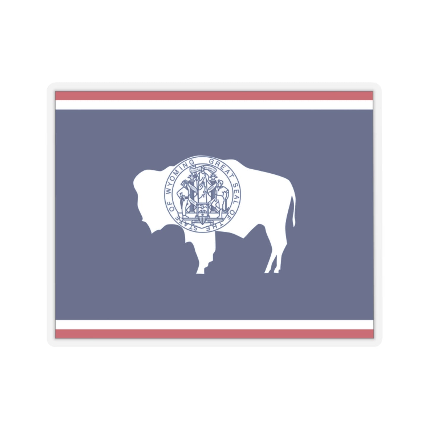 Wyoming Flag Stickers, Great way to show your state pride