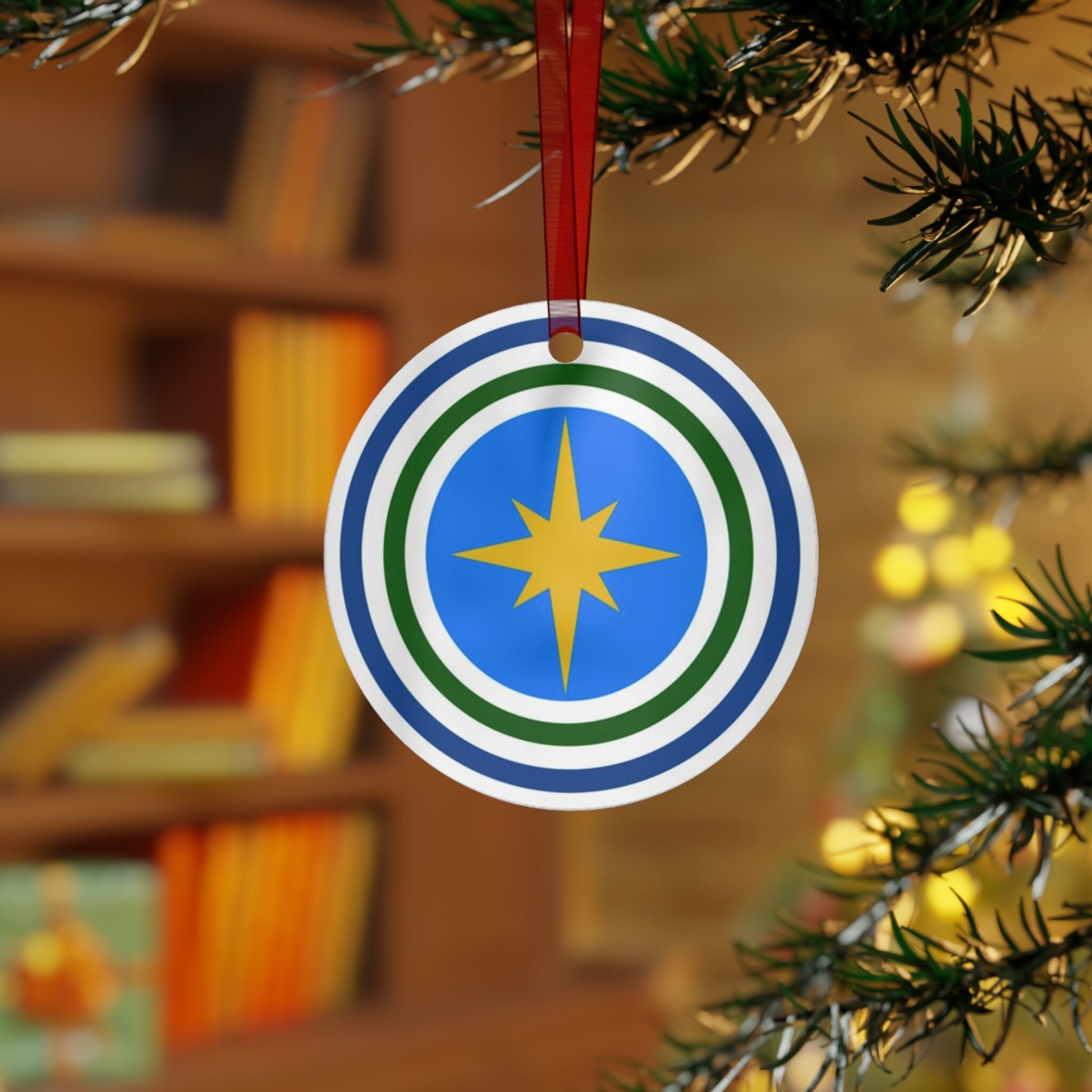 Duluth Minnesota city flag gift Metal Ornament, Christmas gift, ornament exchange, care package gift, housewarming gift