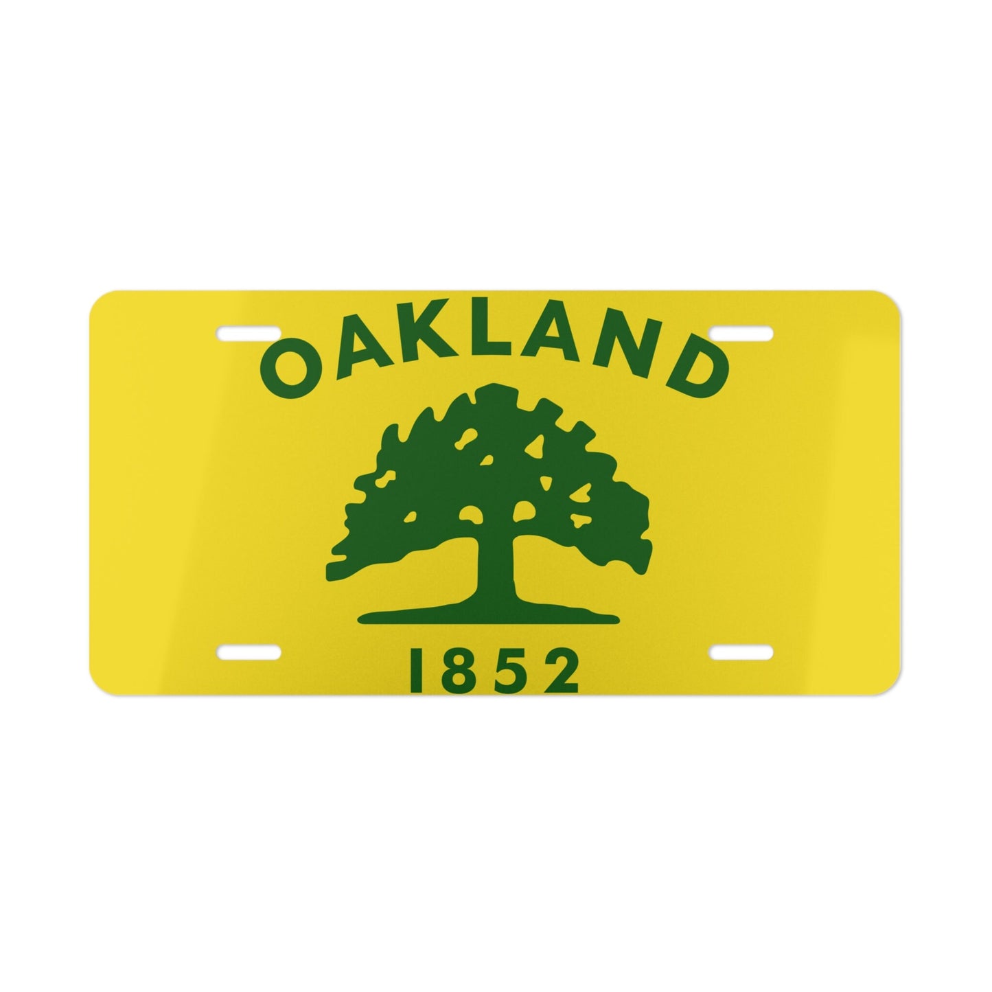 Oakland California city Flag Car Plate tag