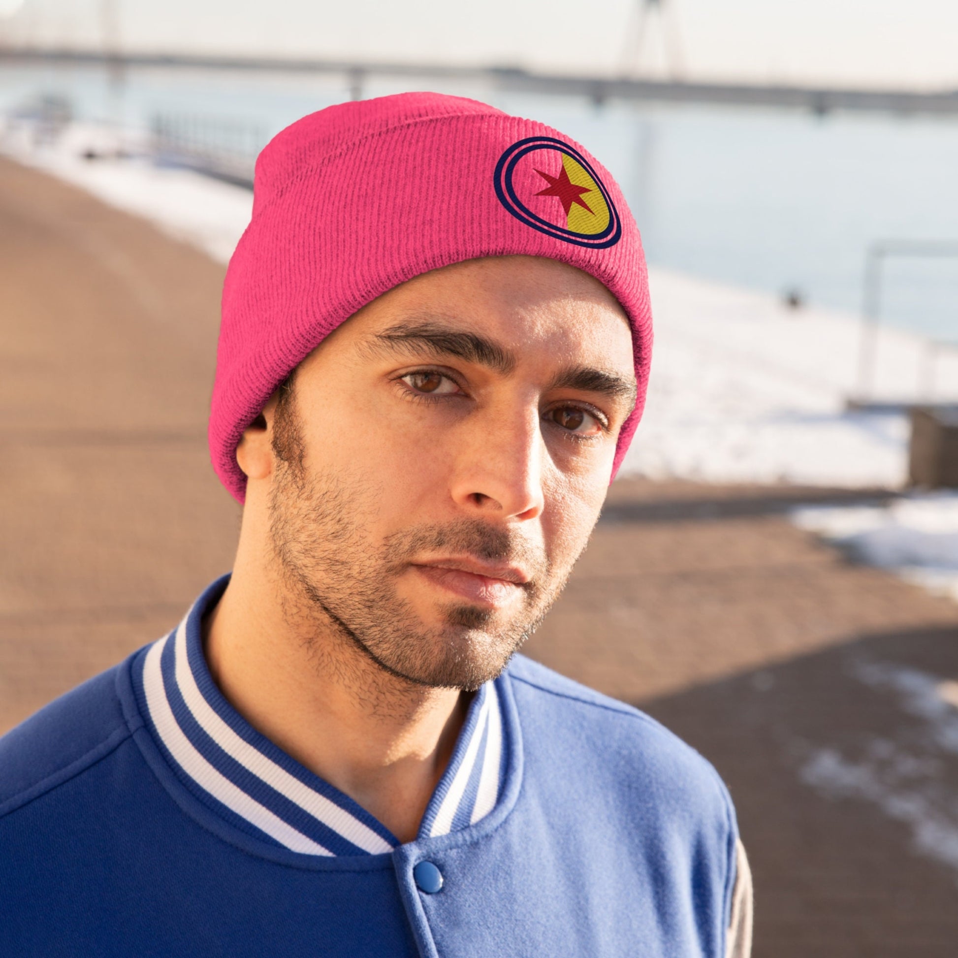 South Bend Indiana city flag Knit Beanie