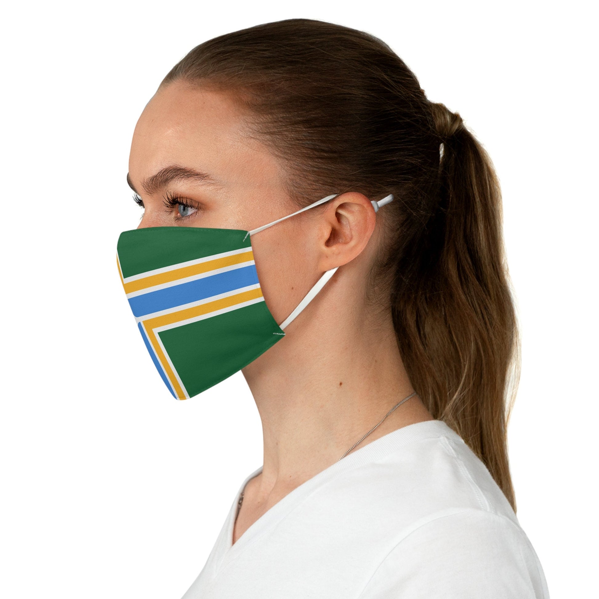 Portland Oregon City Flag Fabric Face Mask