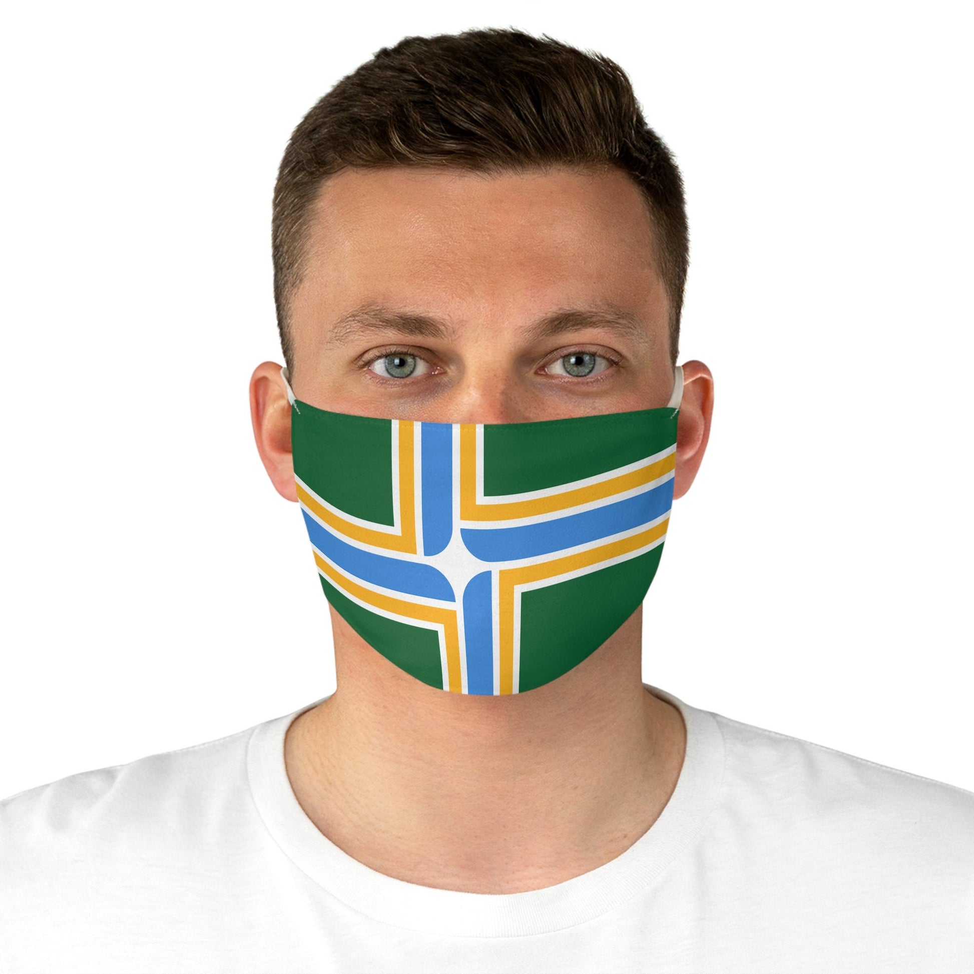 Portland Oregon City Flag Fabric Face Mask