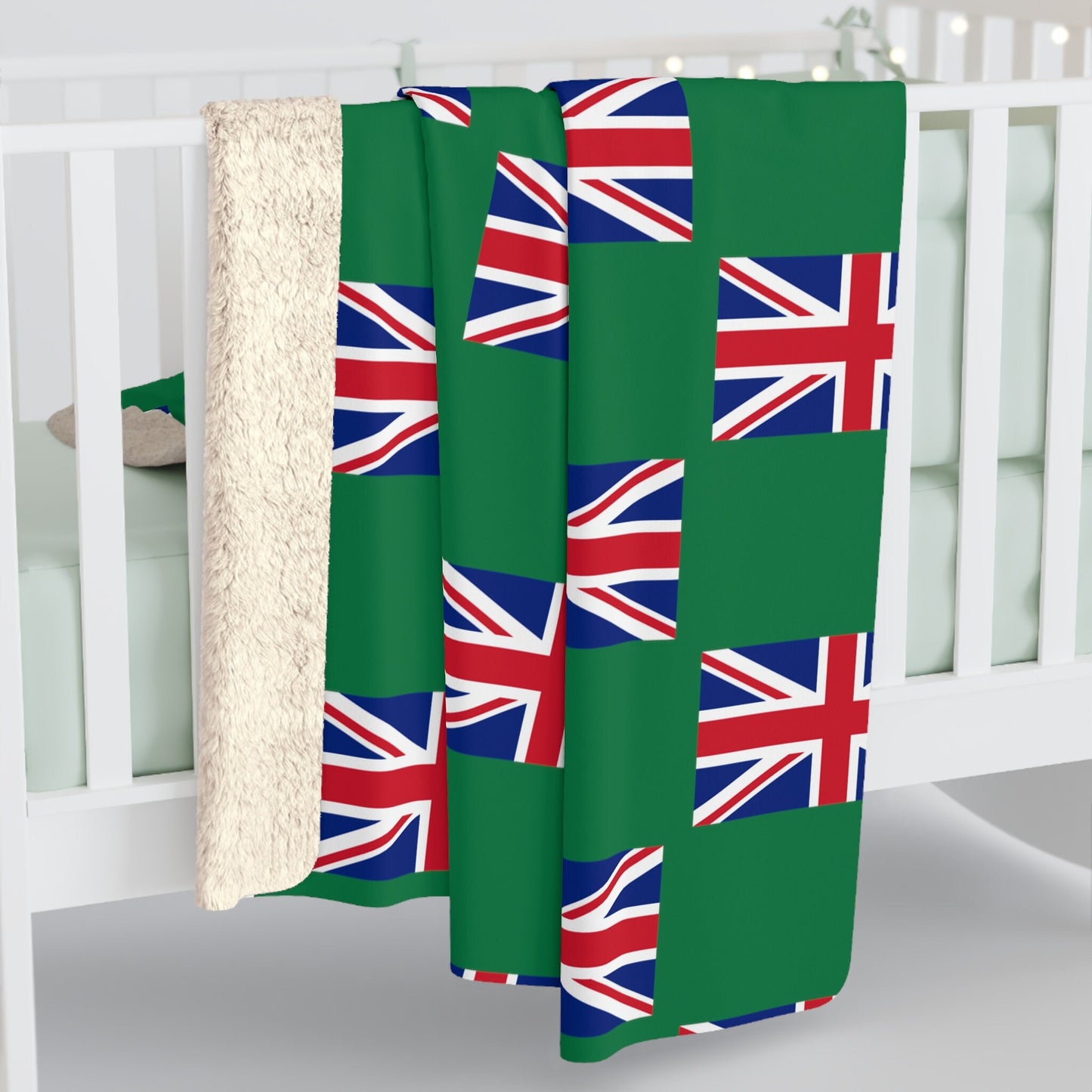 United Kingdom UK Sherpa Fleece Blanket