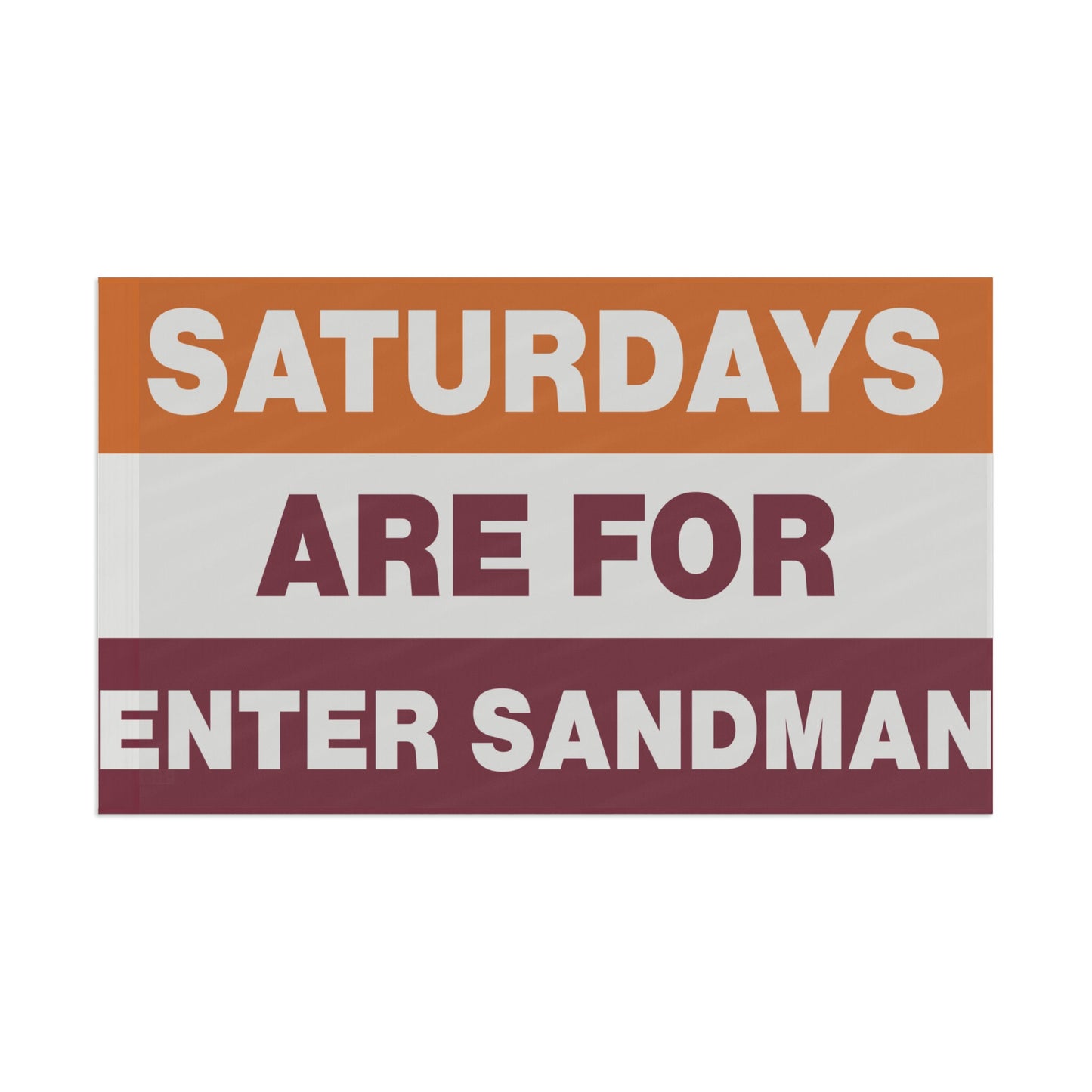 Gameday College Flag Saturday Are For Enter Sandman Flag. College Dorm Flag, Dorm decor, Tailgate and Gameday Flag, Student Gift