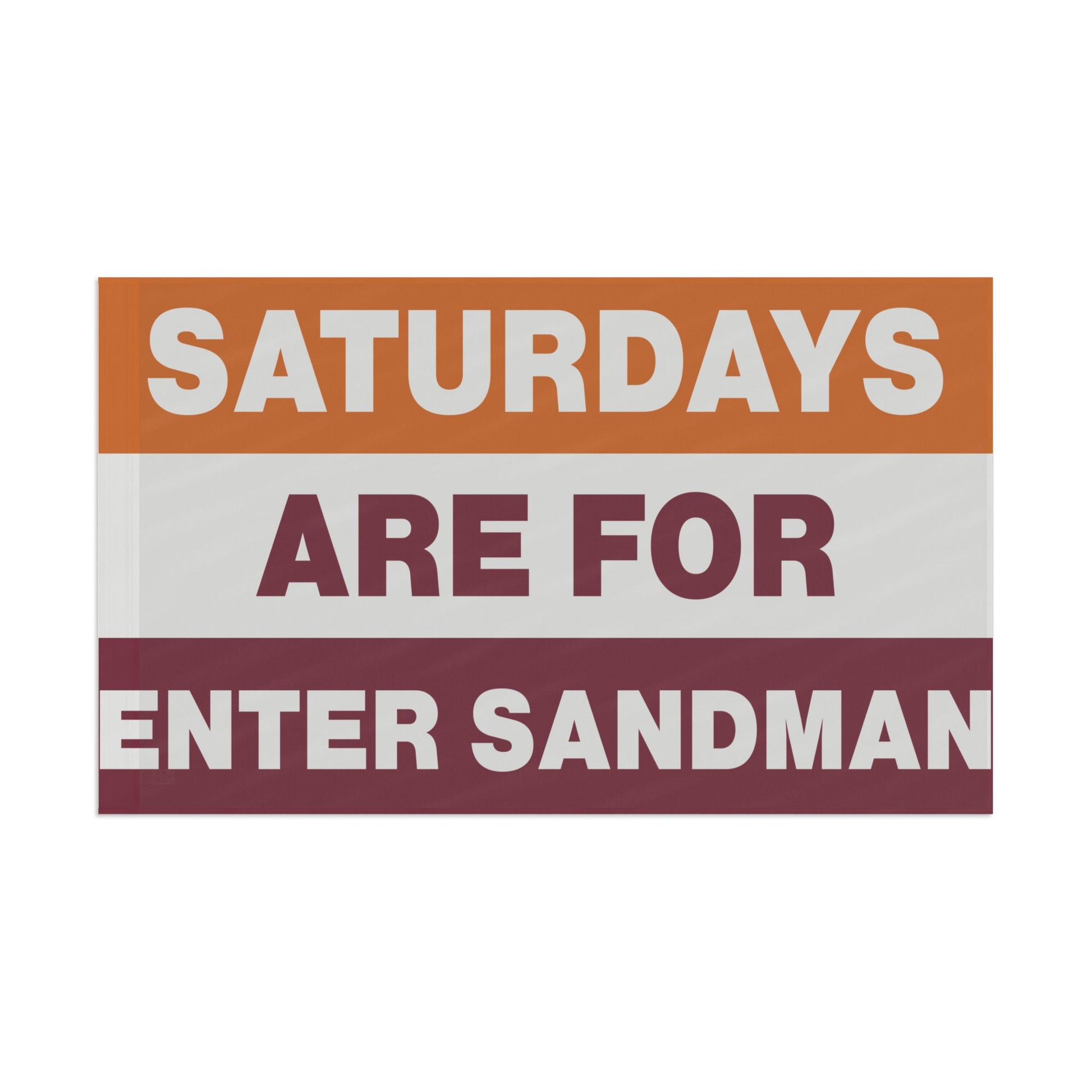 Gameday College Flag Saturday Are For Enter Sandman Flag. College Dorm Flag, Dorm decor, Tailgate and Gameday Flag, Student Gift