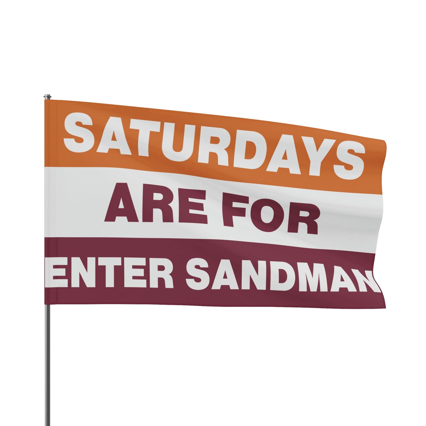 Gameday College Flag Saturday Are For Enter Sandman Flag. College Dorm Flag, Dorm decor, Tailgate and Gameday Flag, Student Gift