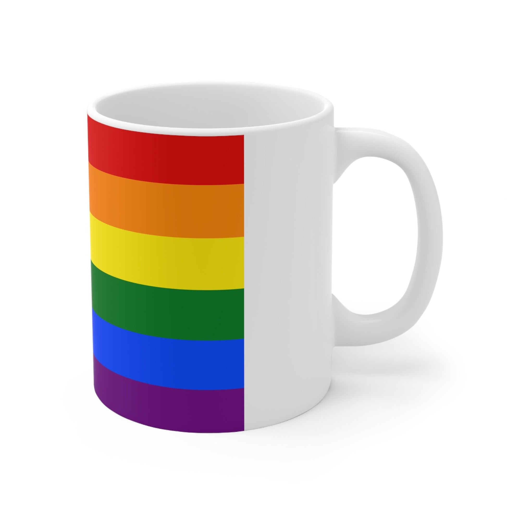 LGBTQ Progress Pride Flag Ceramic Coffee Mug 11oz Contact me for other Pride Flags.