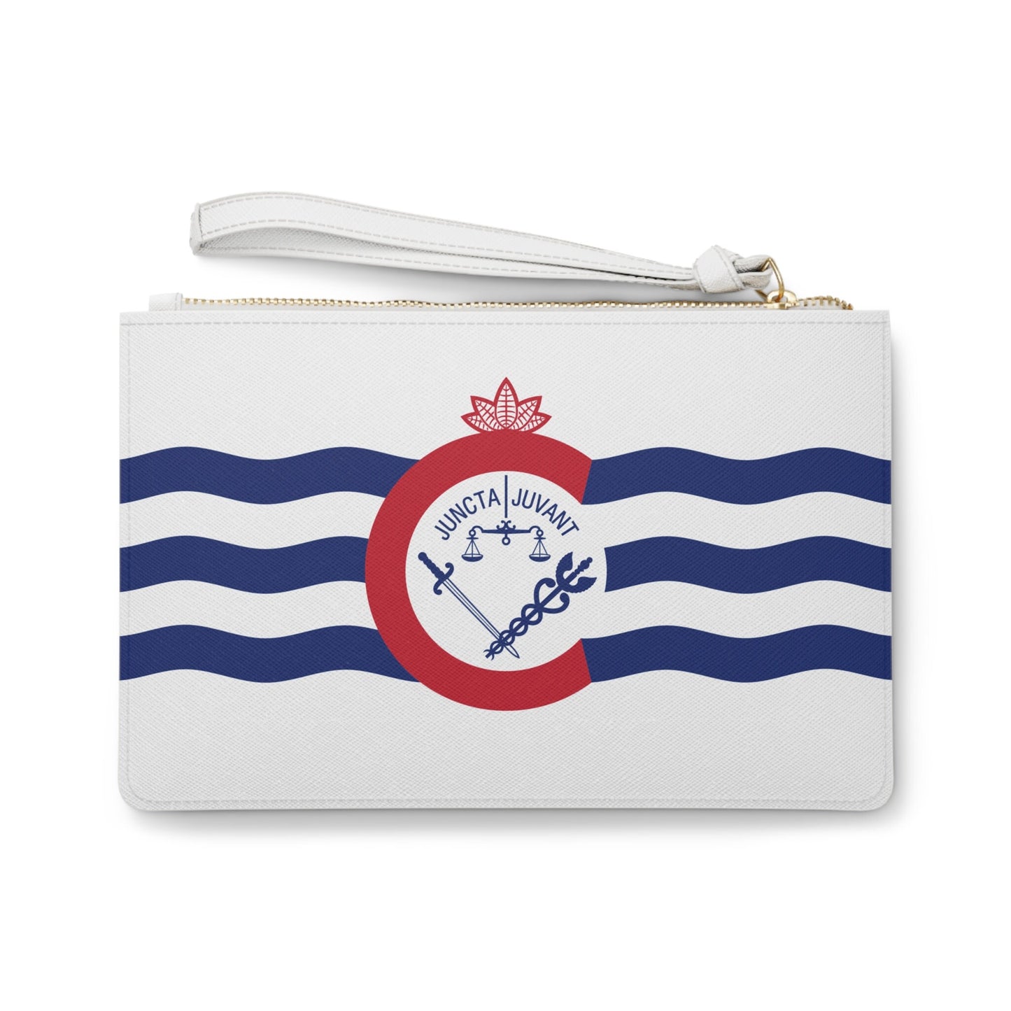 Cincinnati city Flag Clutch Bag, care package gift, travel gift, school ID , lipstick holder, money holder, hometown pride gift