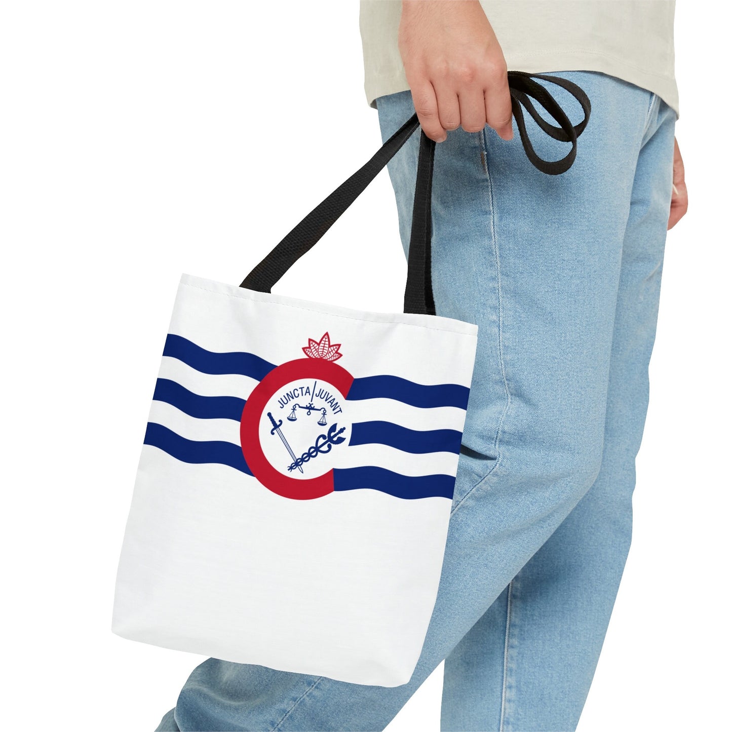 Cincinnati Flag Tote Bag, Makes a great teacher gift, school tote, travel vacation tote, tailgate bag, hometown pride gift