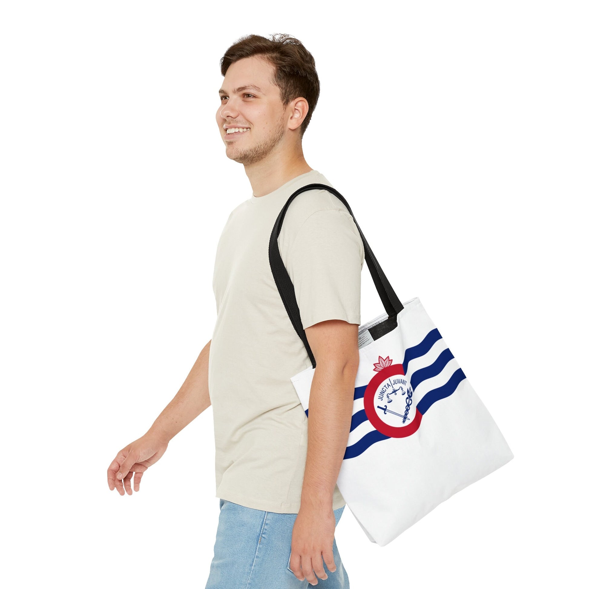 Cincinnati Flag Tote Bag, Makes a great teacher gift, school tote, travel vacation tote, tailgate bag, hometown pride gift