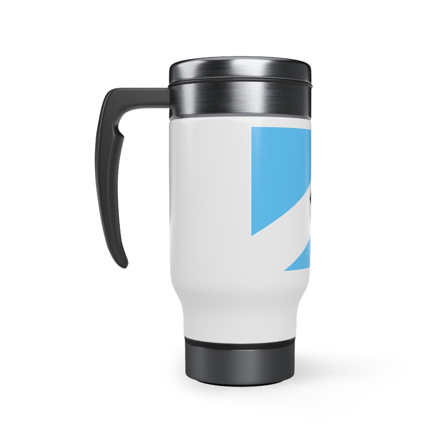 Madison Wisconsin city Flag Stainless Steel Travel Mug with Handle, 14oz