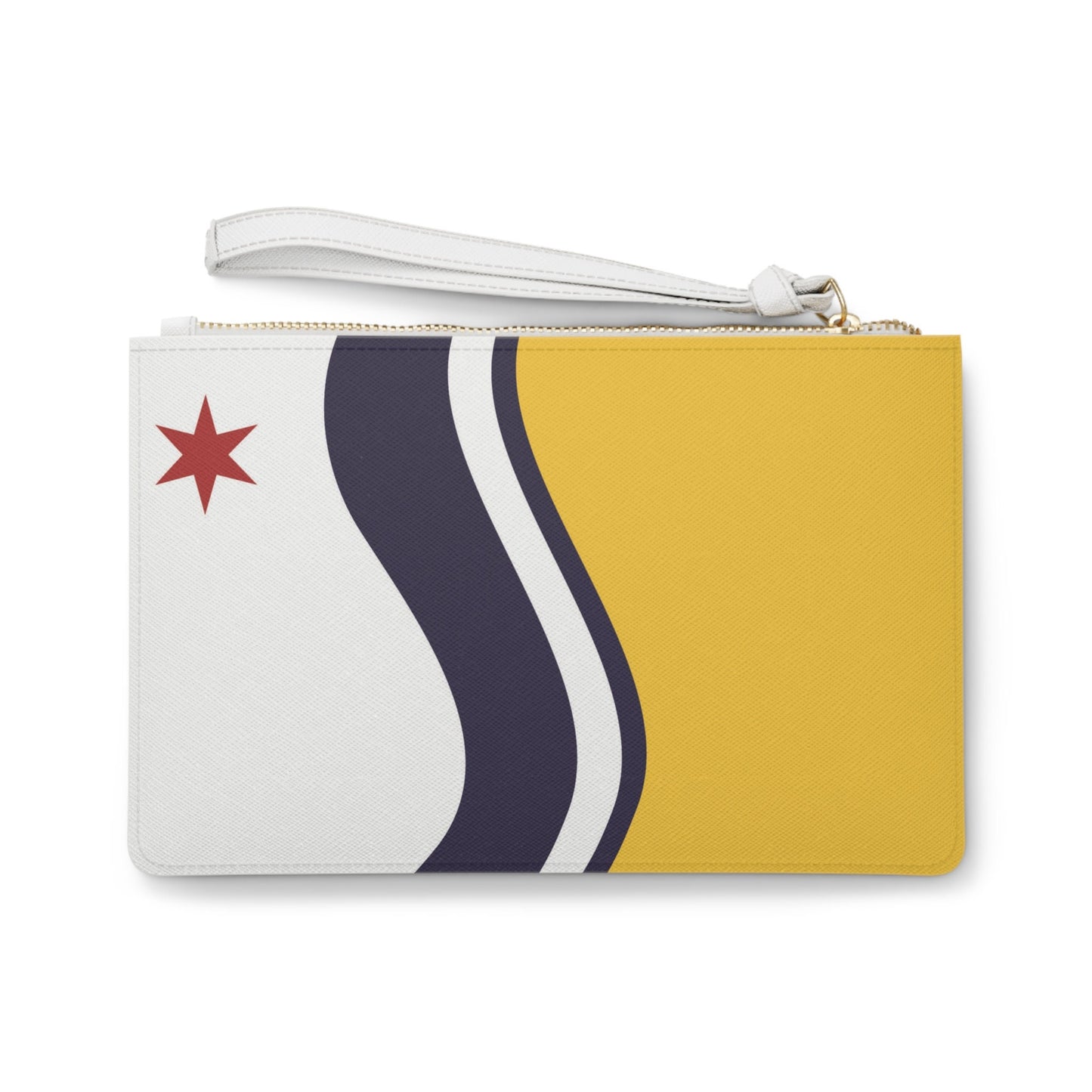 South Bens Indiana city Flag Clutch Bag, care package gift, travel gift, school ID , lipstick holder, money holder, hometown pride gift