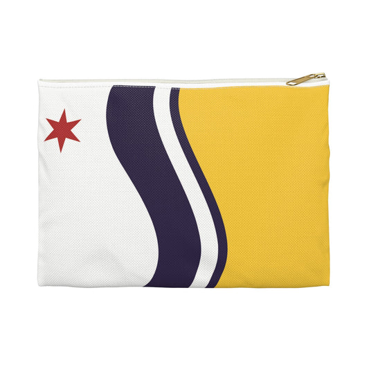 South Bend Indiana city Flag Accessory Pouch, great for school or travel bag, care package gift, state pride gift