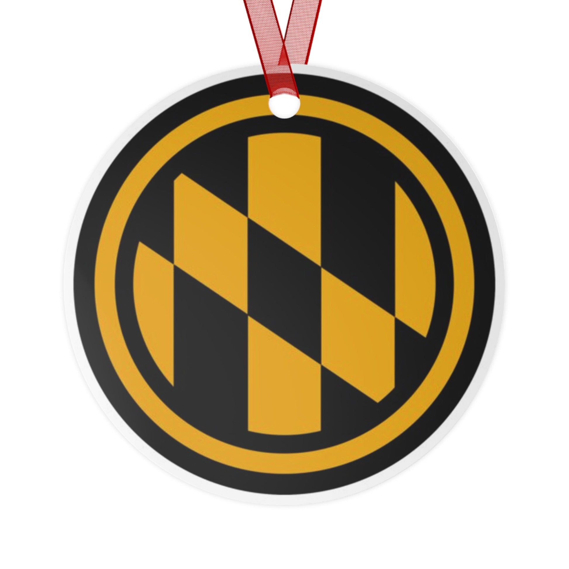 Baltimore Maryland city flag gift Metal Ornament, Christmas gift, ornament exchange, care package gift, housewarming gift